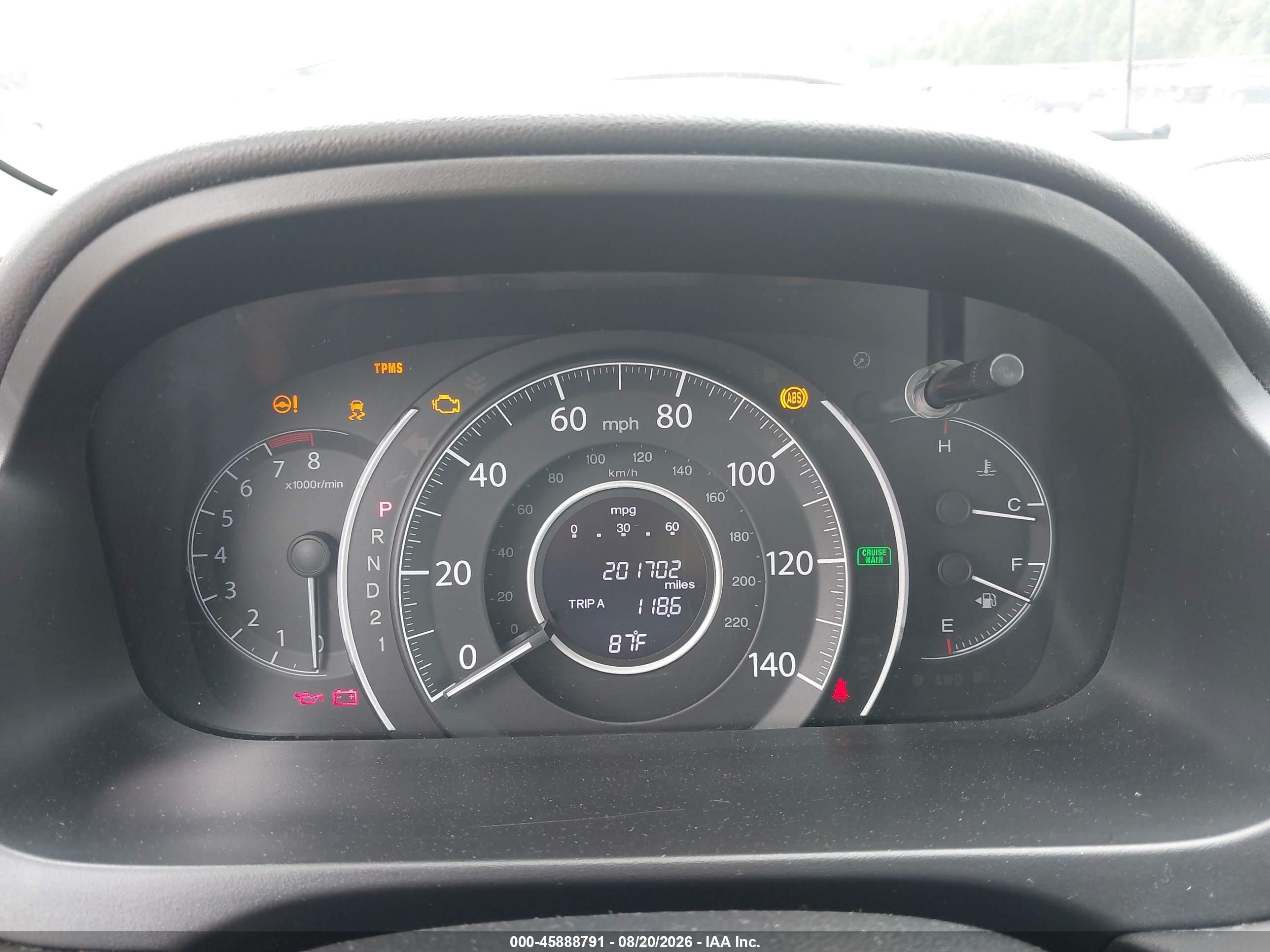 2012 Honda Cr-v Ex-l Brown vin: 5J6RM4H78CL054907