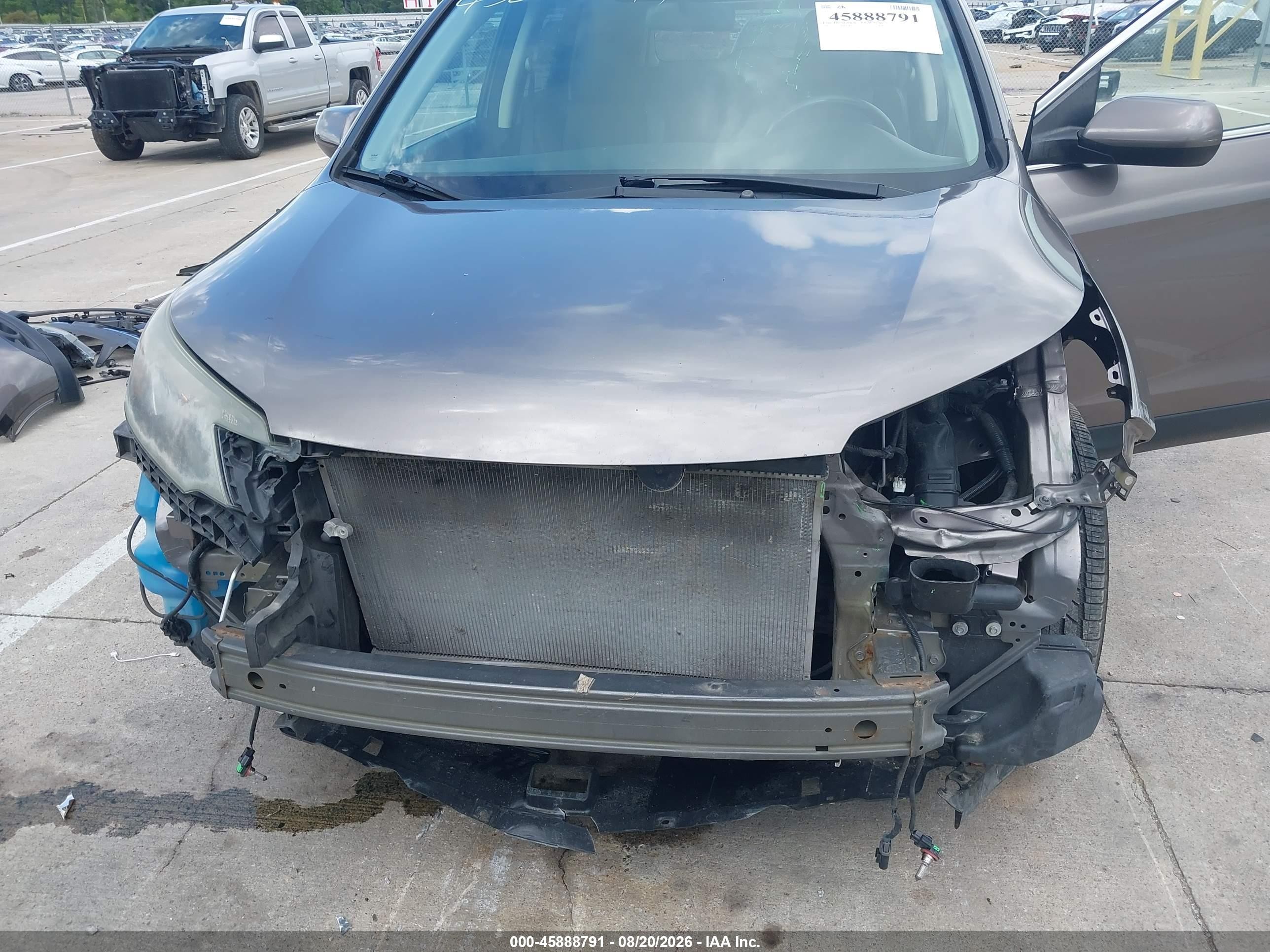 2012 Honda Cr-v Ex-l Brown vin: 5J6RM4H78CL054907