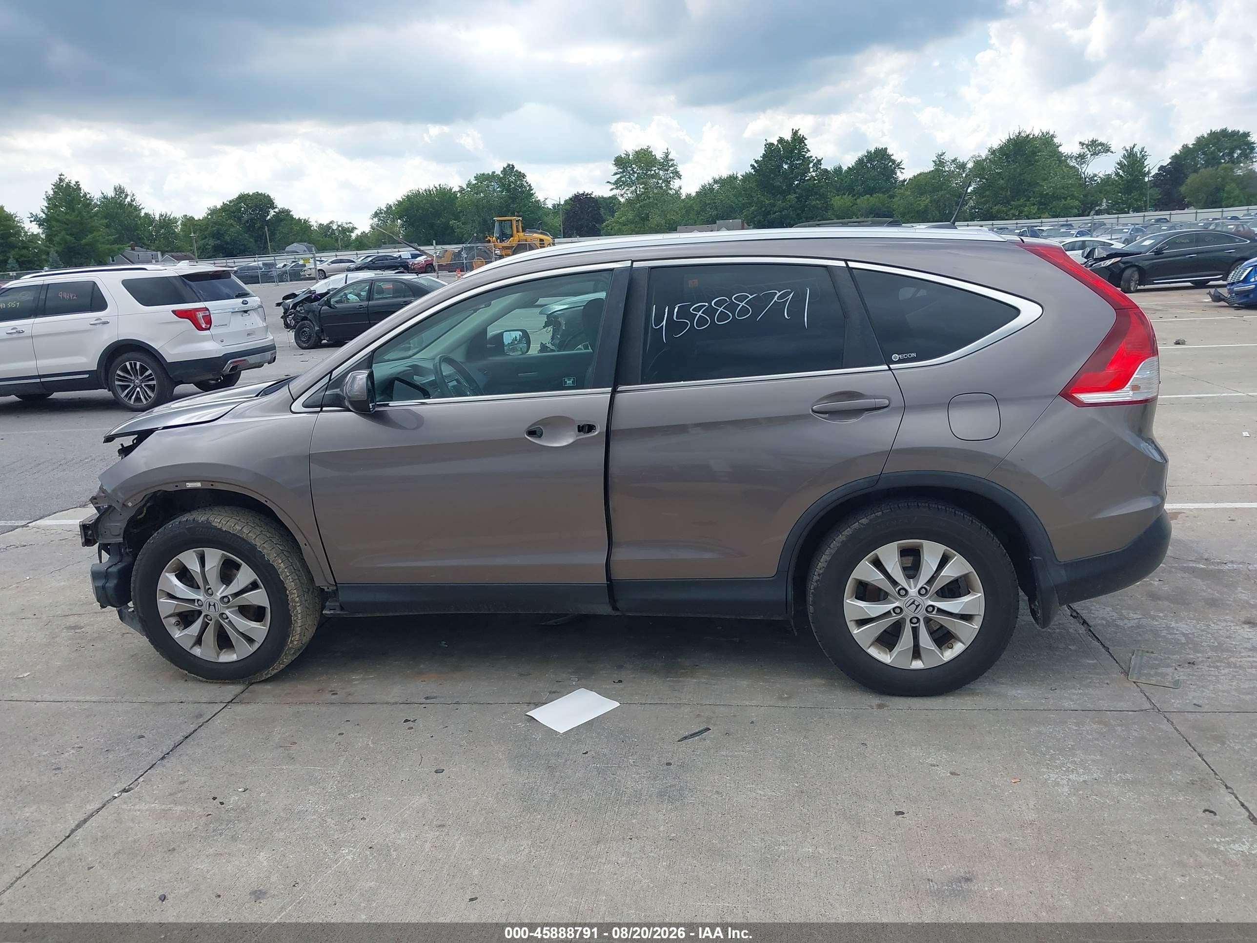 2012 Honda Cr-v Ex-l Brown vin: 5J6RM4H78CL054907