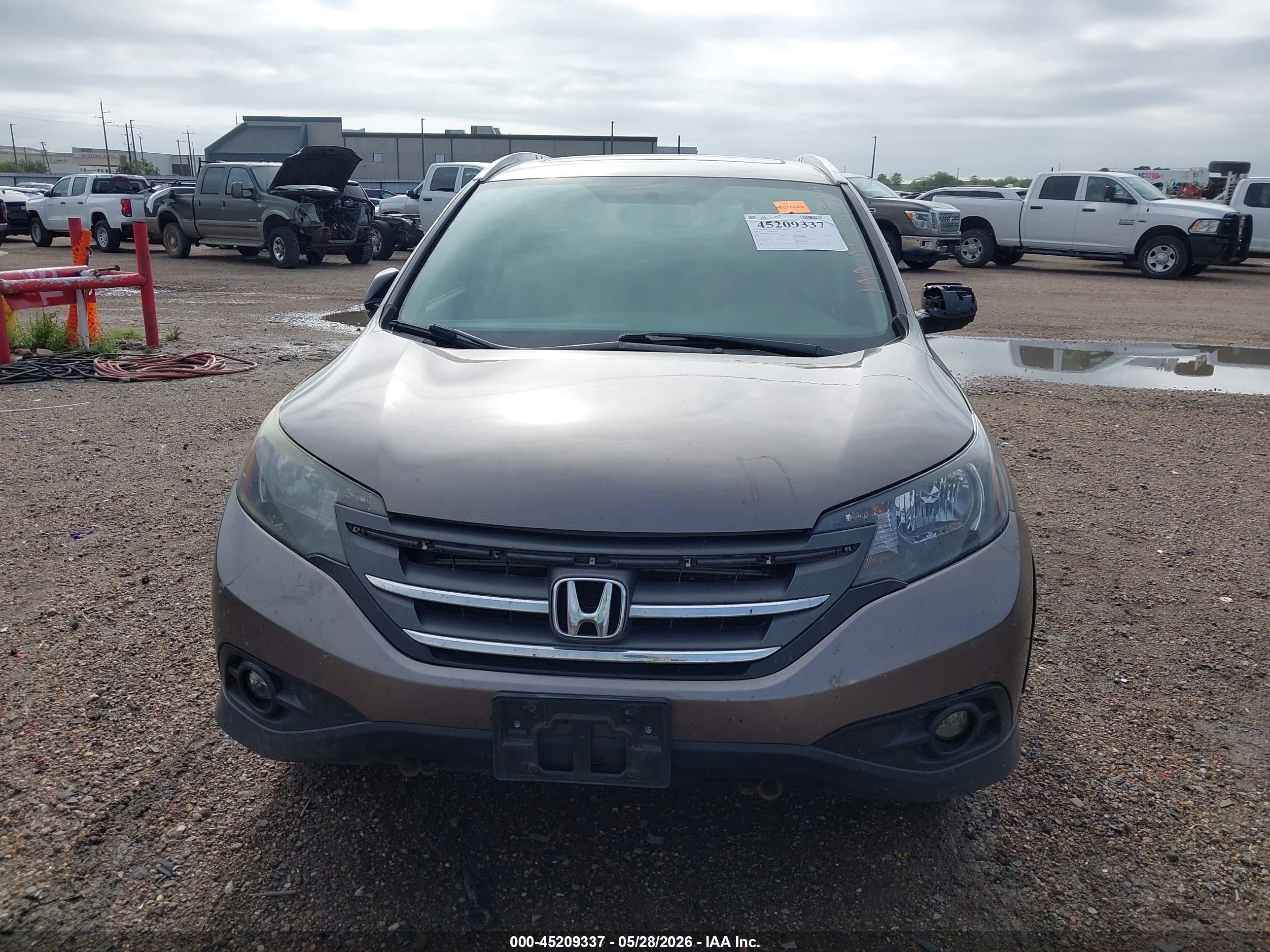 2012 Honda Cr-v Ex-l Brown vin: 5J6RM4H78CL059749