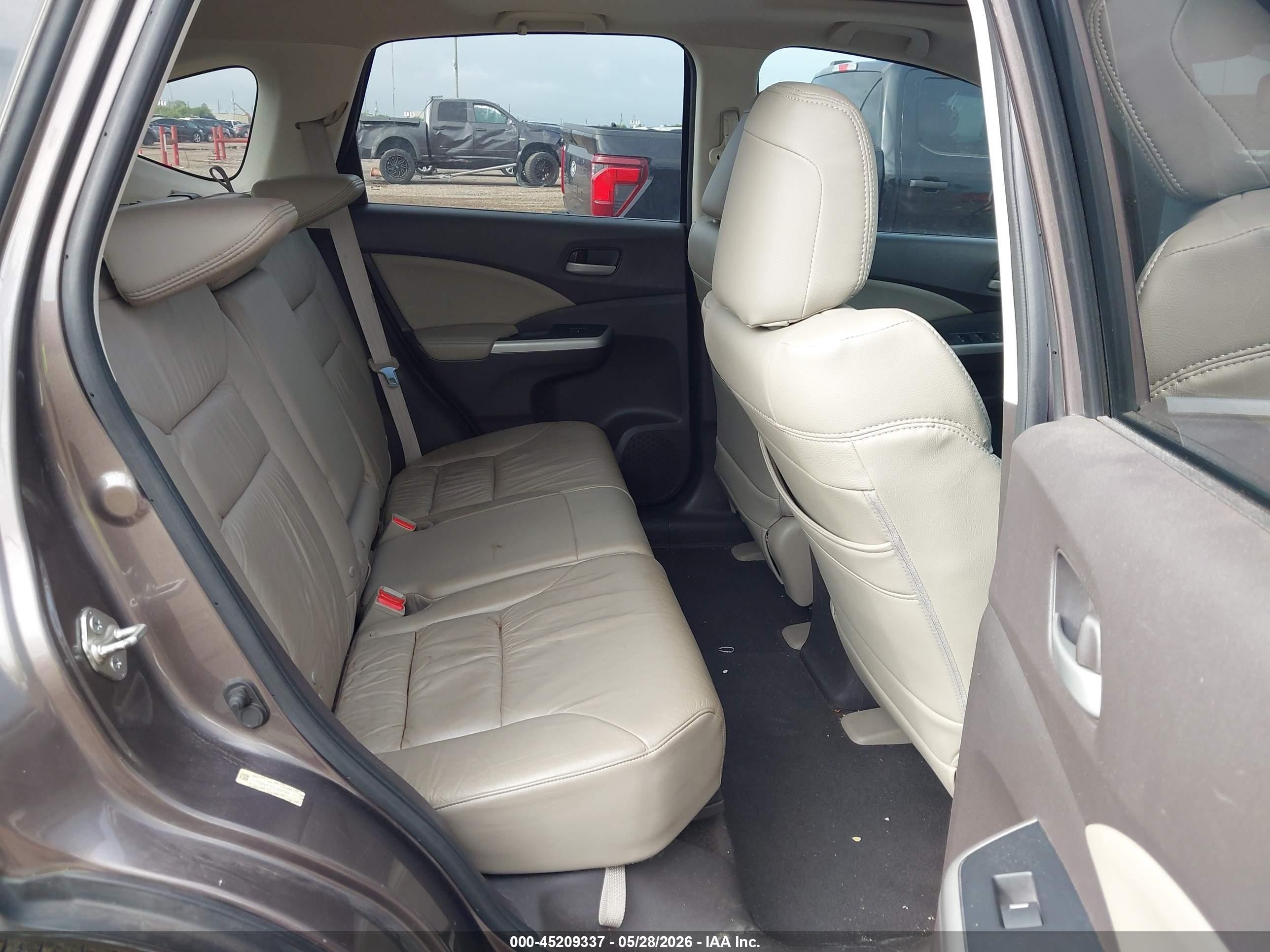 2012 Honda Cr-v Ex-l Brown vin: 5J6RM4H78CL059749
