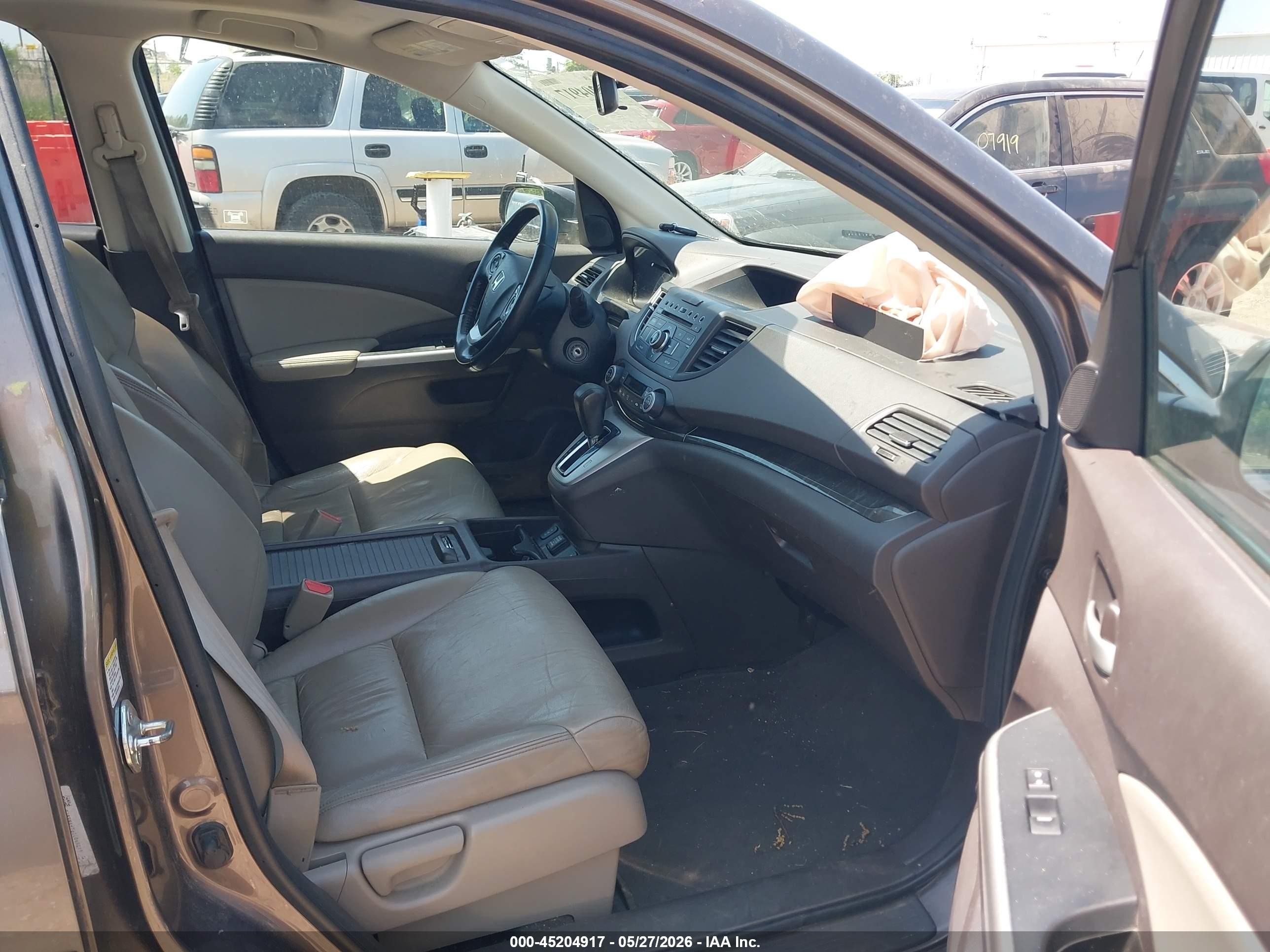 2012 Honda Cr-v Ex-l Серый vin: 5J6RM4H78CL065048