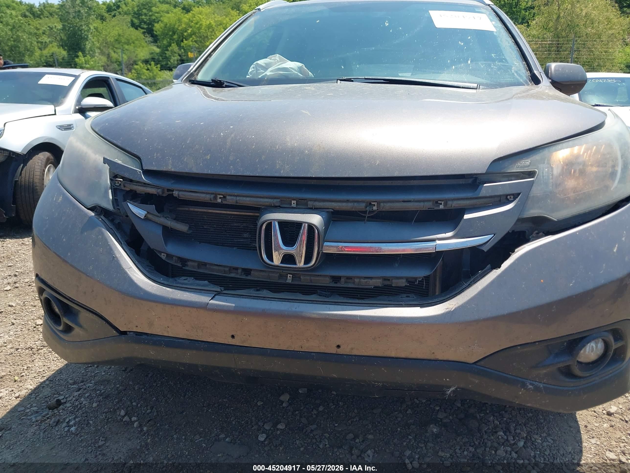 2012 Honda Cr-v Ex-l Серый vin: 5J6RM4H78CL065048