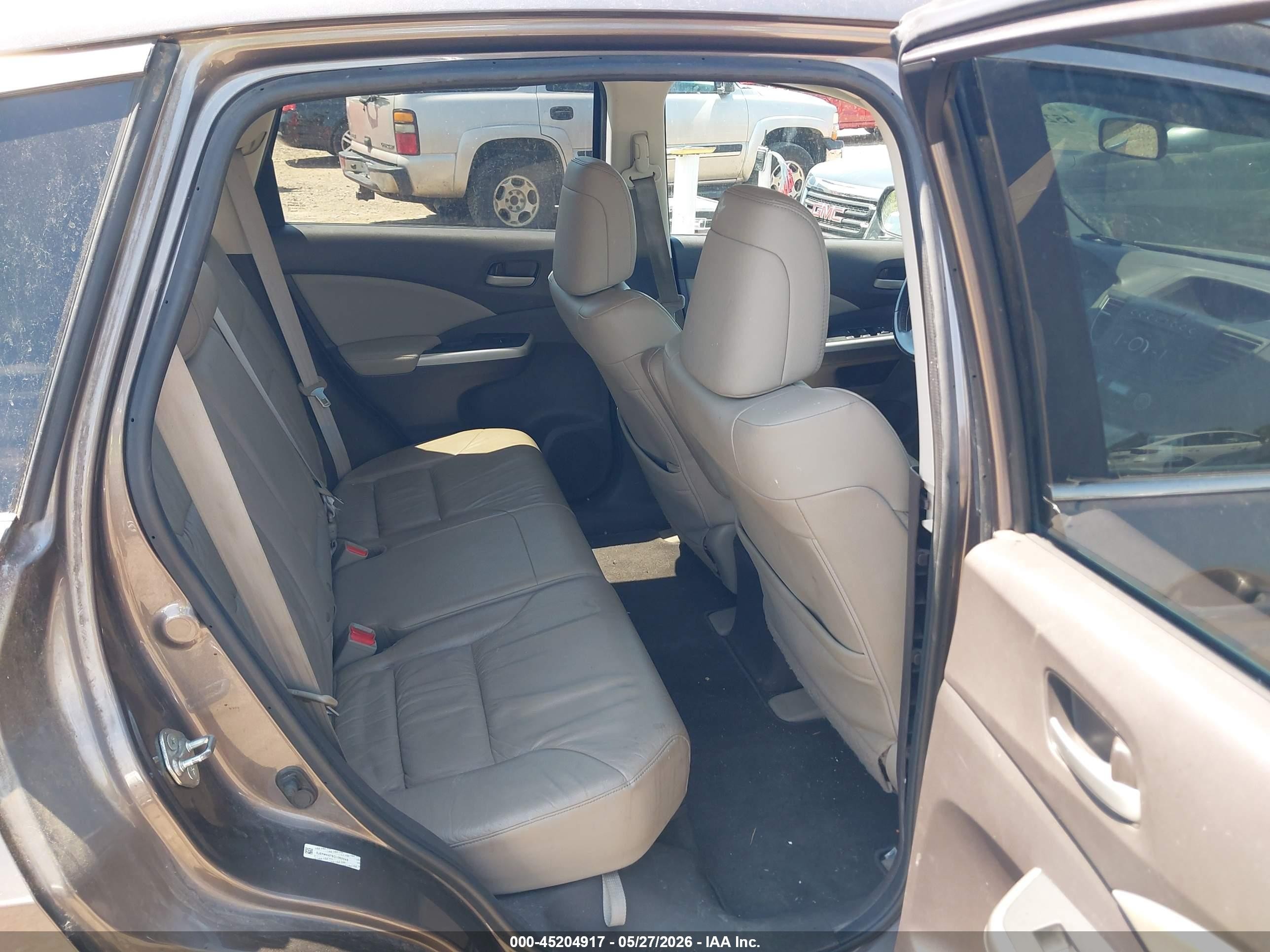 2012 Honda Cr-v Ex-l Серый vin: 5J6RM4H78CL065048