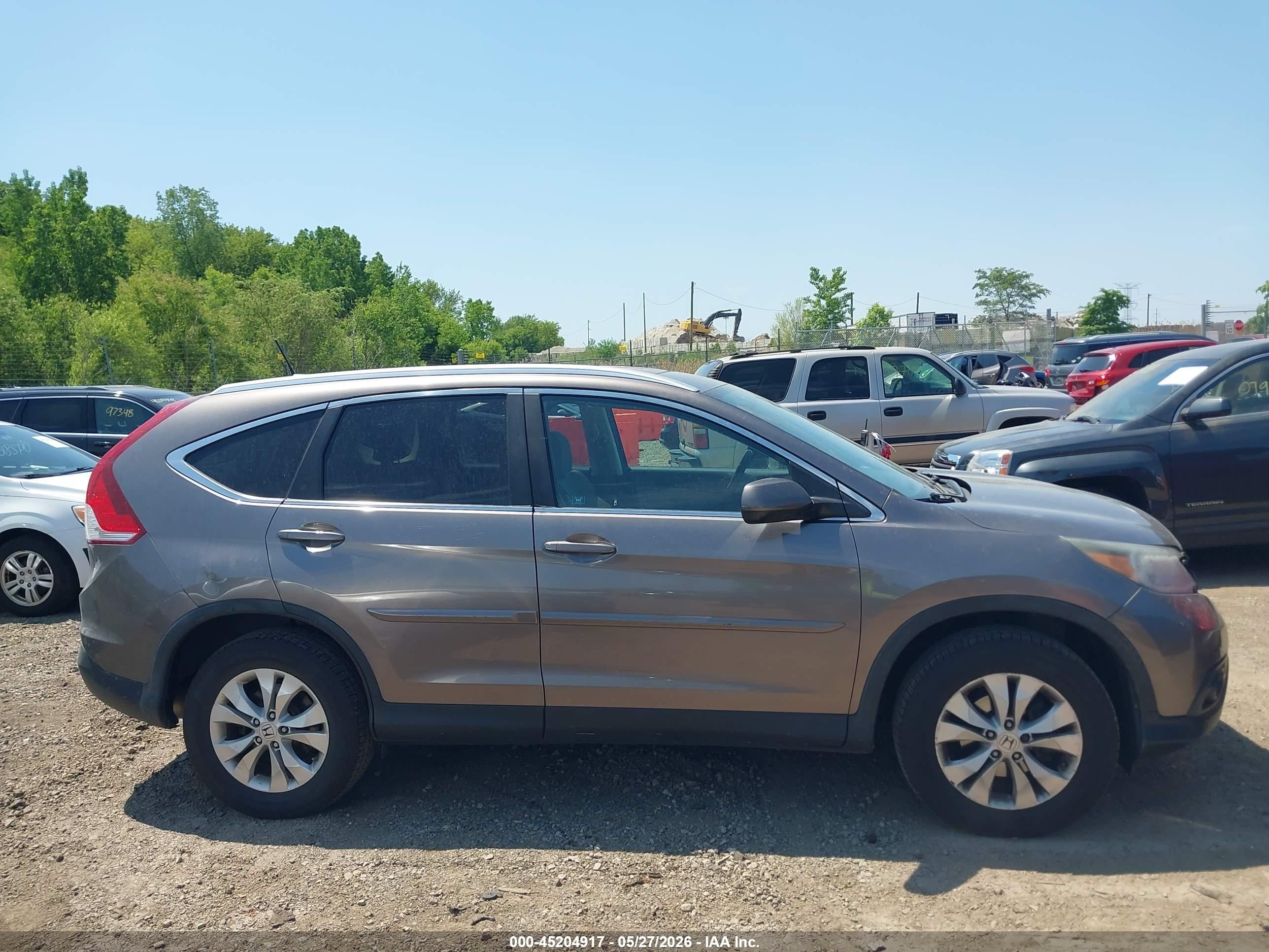 2012 Honda Cr-v Ex-l Серый vin: 5J6RM4H78CL065048