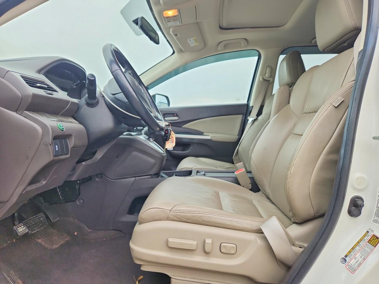 2012 Honda Cr-v Exl White vin: 5J6RM4H78CL069097