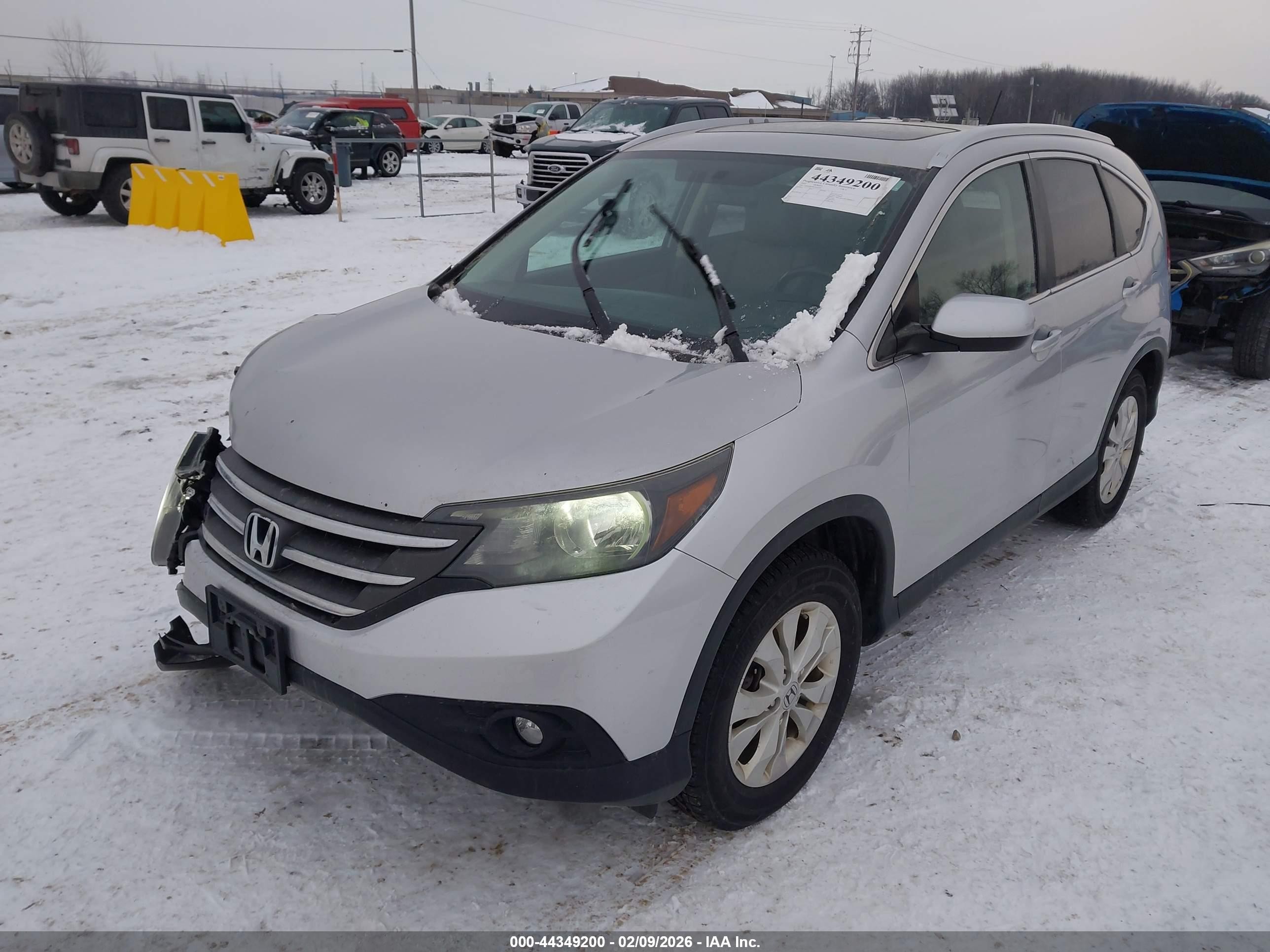 2012 Honda Cr-v Ex-l Gray vin: 5J6RM4H78CL072193