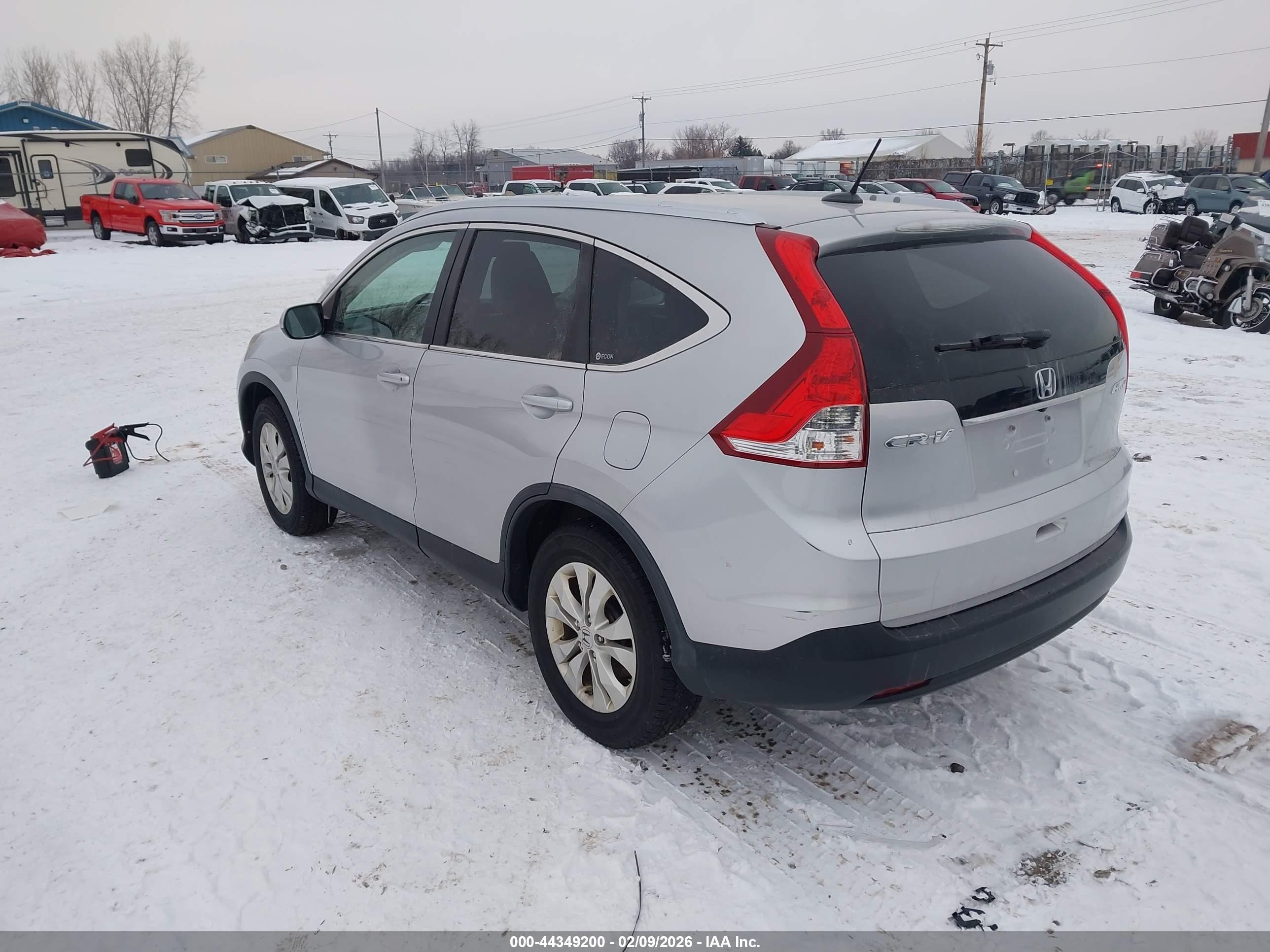 2012 Honda Cr-v Ex-l Gray vin: 5J6RM4H78CL072193