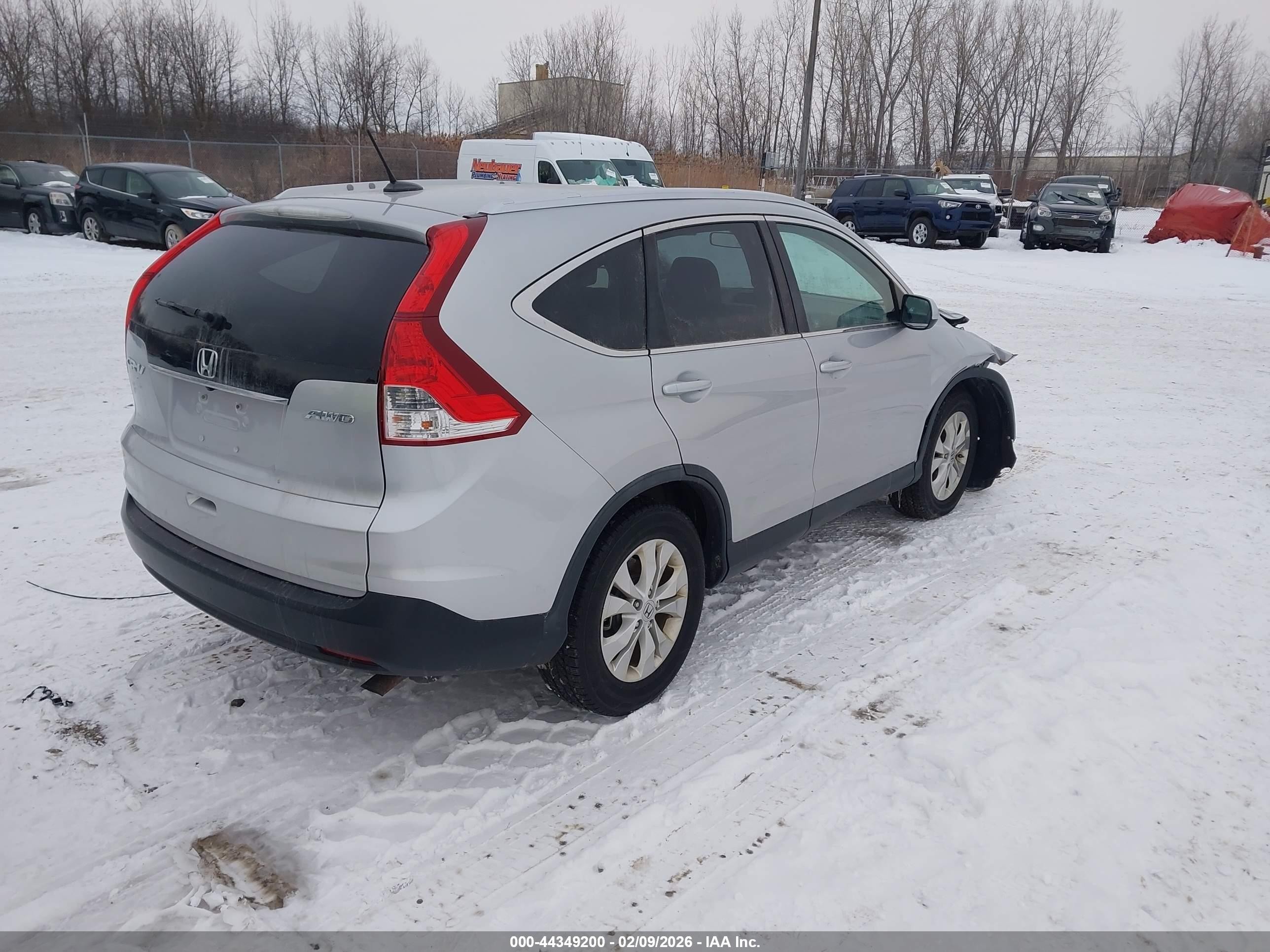 2012 Honda Cr-v Ex-l Gray vin: 5J6RM4H78CL072193