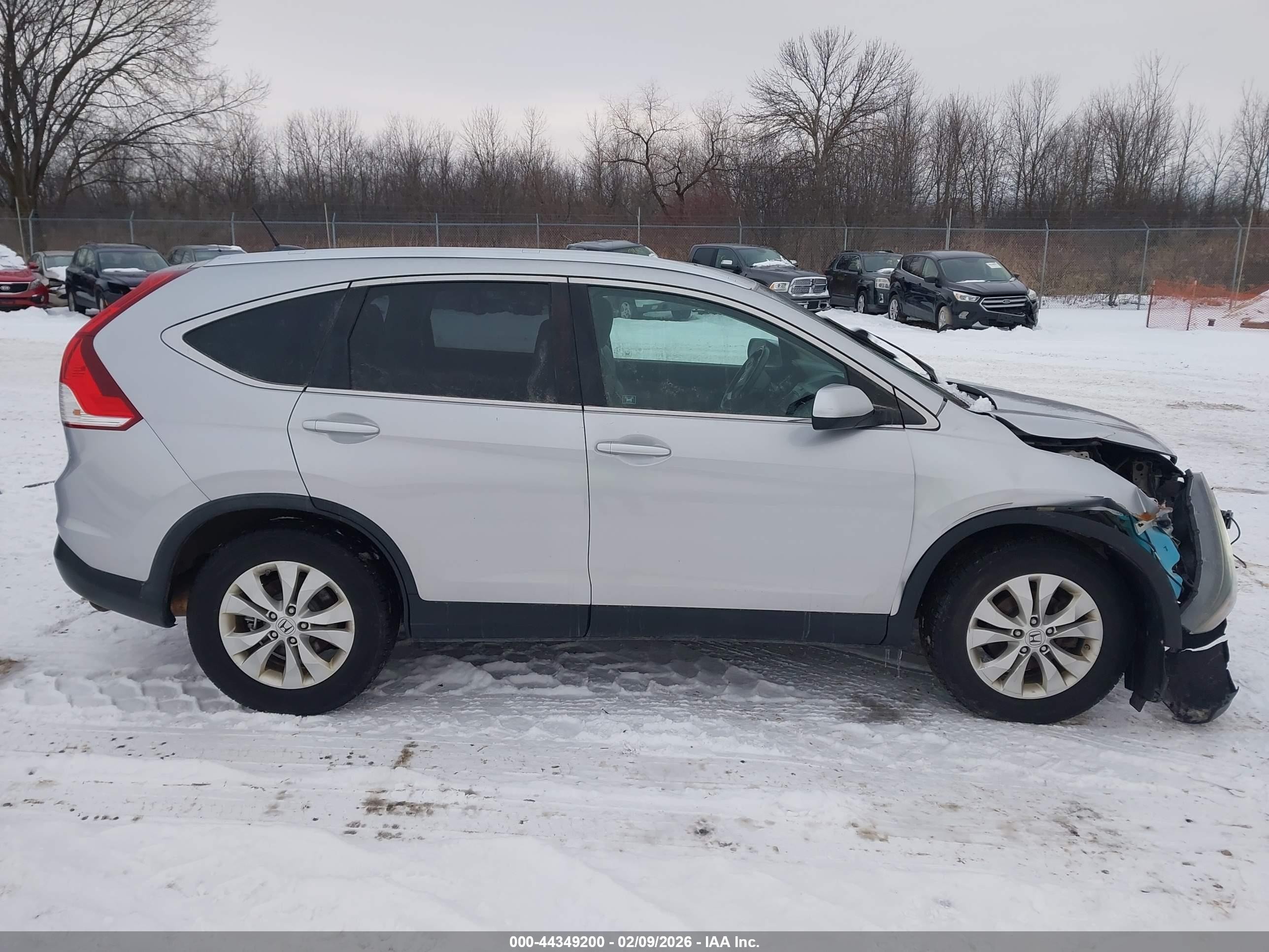 2012 Honda Cr-v Ex-l Gray vin: 5J6RM4H78CL072193