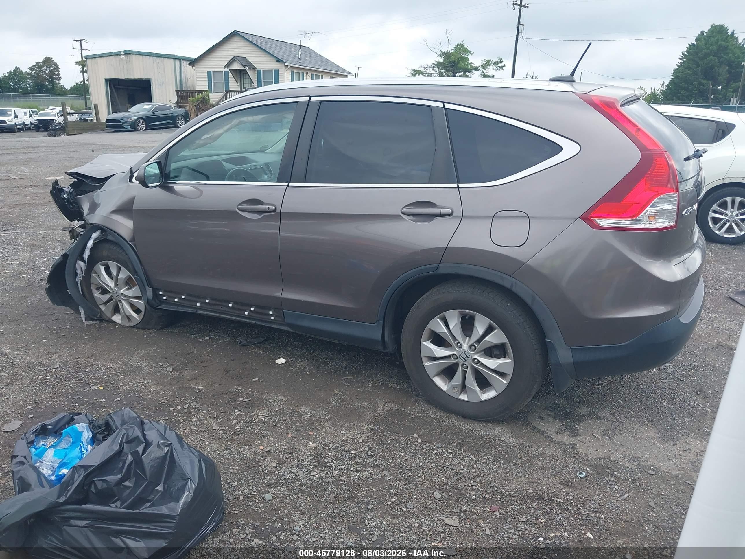 2012 Honda Cr-v Ex-l Brown vin: 5J6RM4H78CL077202