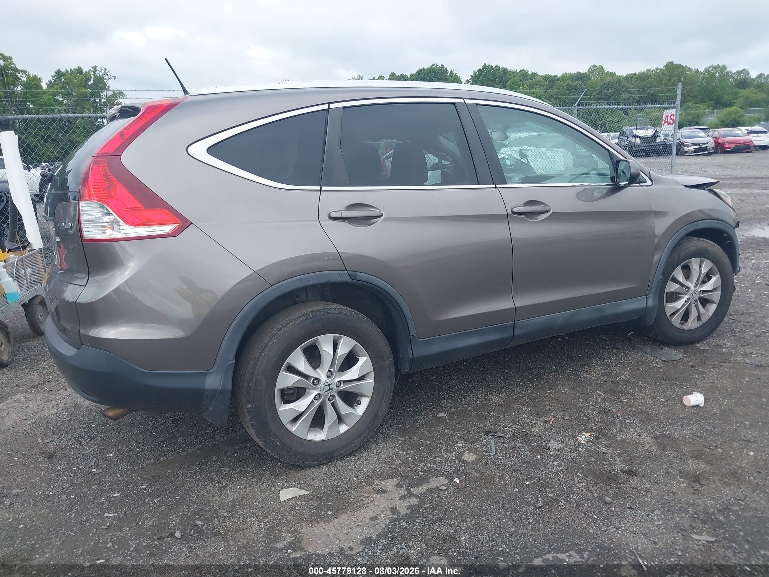2012 Honda Cr-v Ex-l Brown vin: 5J6RM4H78CL077202