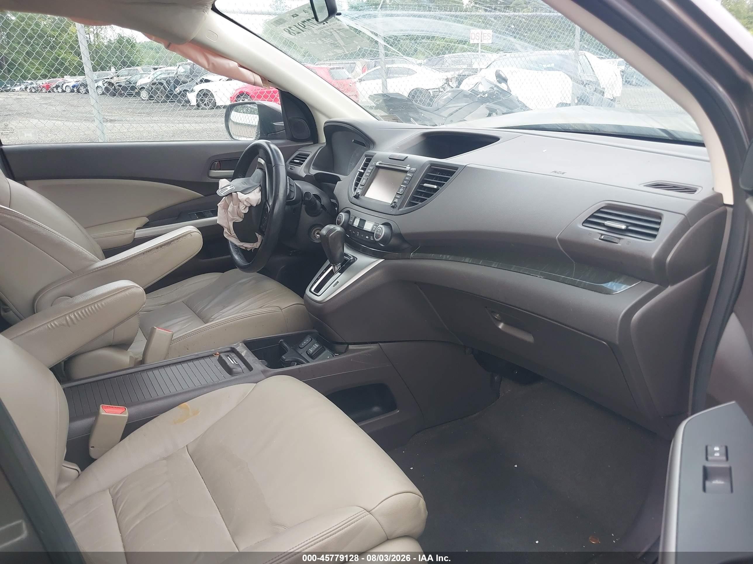 2012 Honda Cr-v Ex-l Brown vin: 5J6RM4H78CL077202