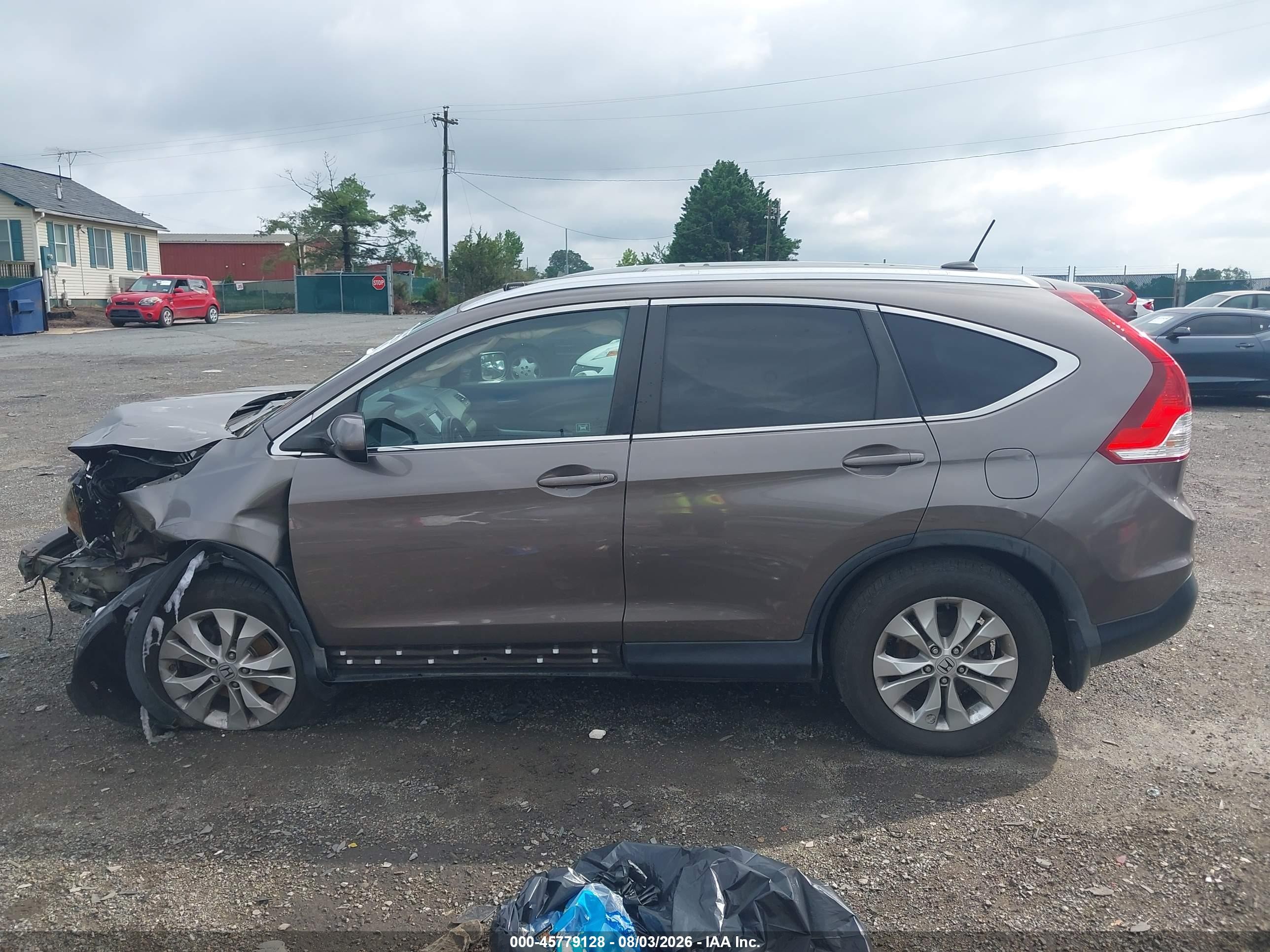 2012 Honda Cr-v Ex-l Brown vin: 5J6RM4H78CL077202
