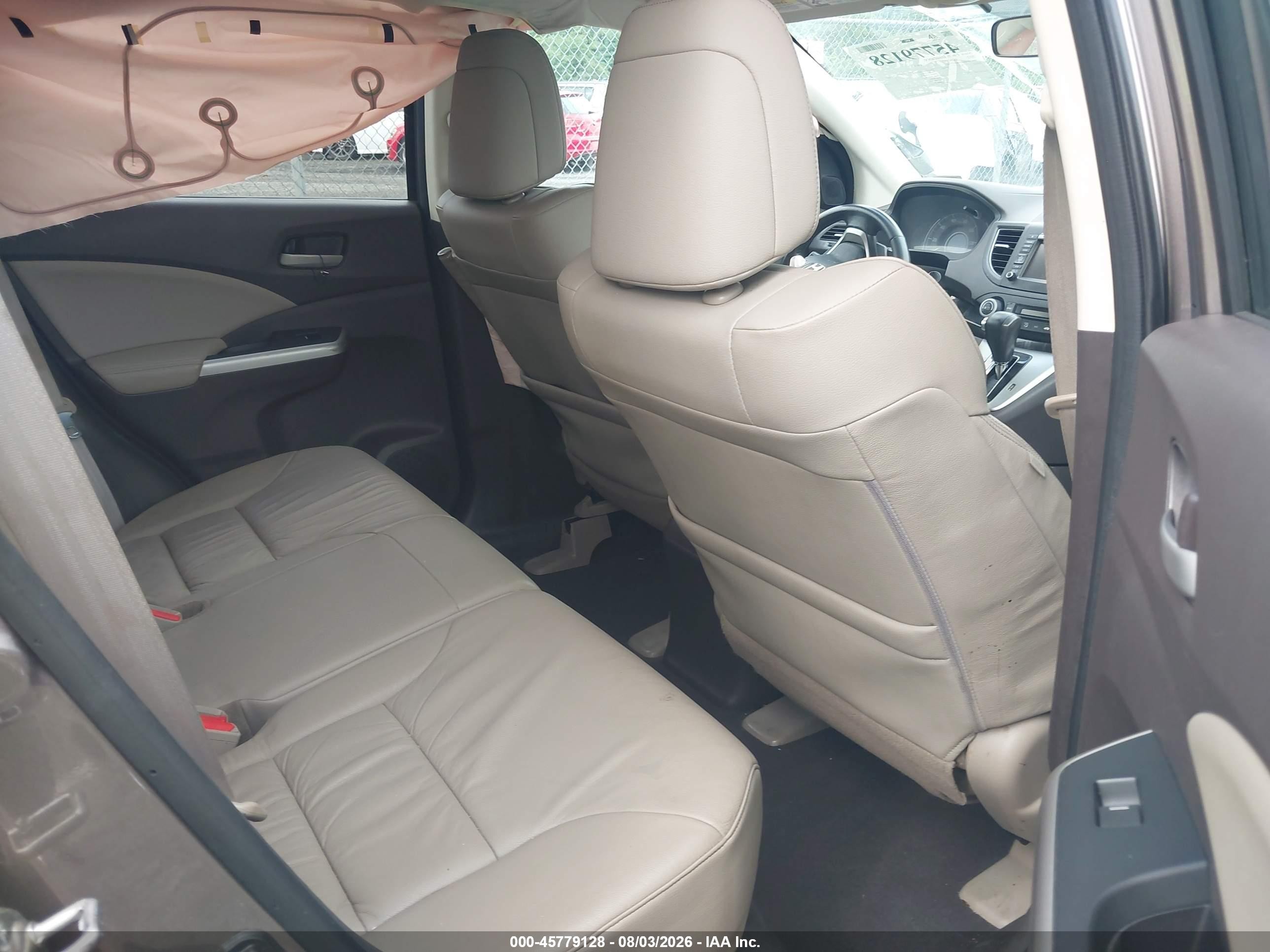 2012 Honda Cr-v Ex-l Brown vin: 5J6RM4H78CL077202