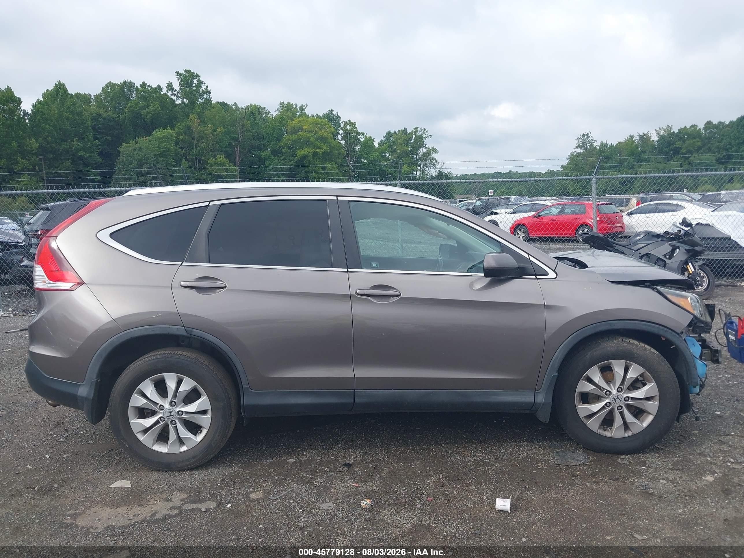 2012 Honda Cr-v Ex-l Brown vin: 5J6RM4H78CL077202