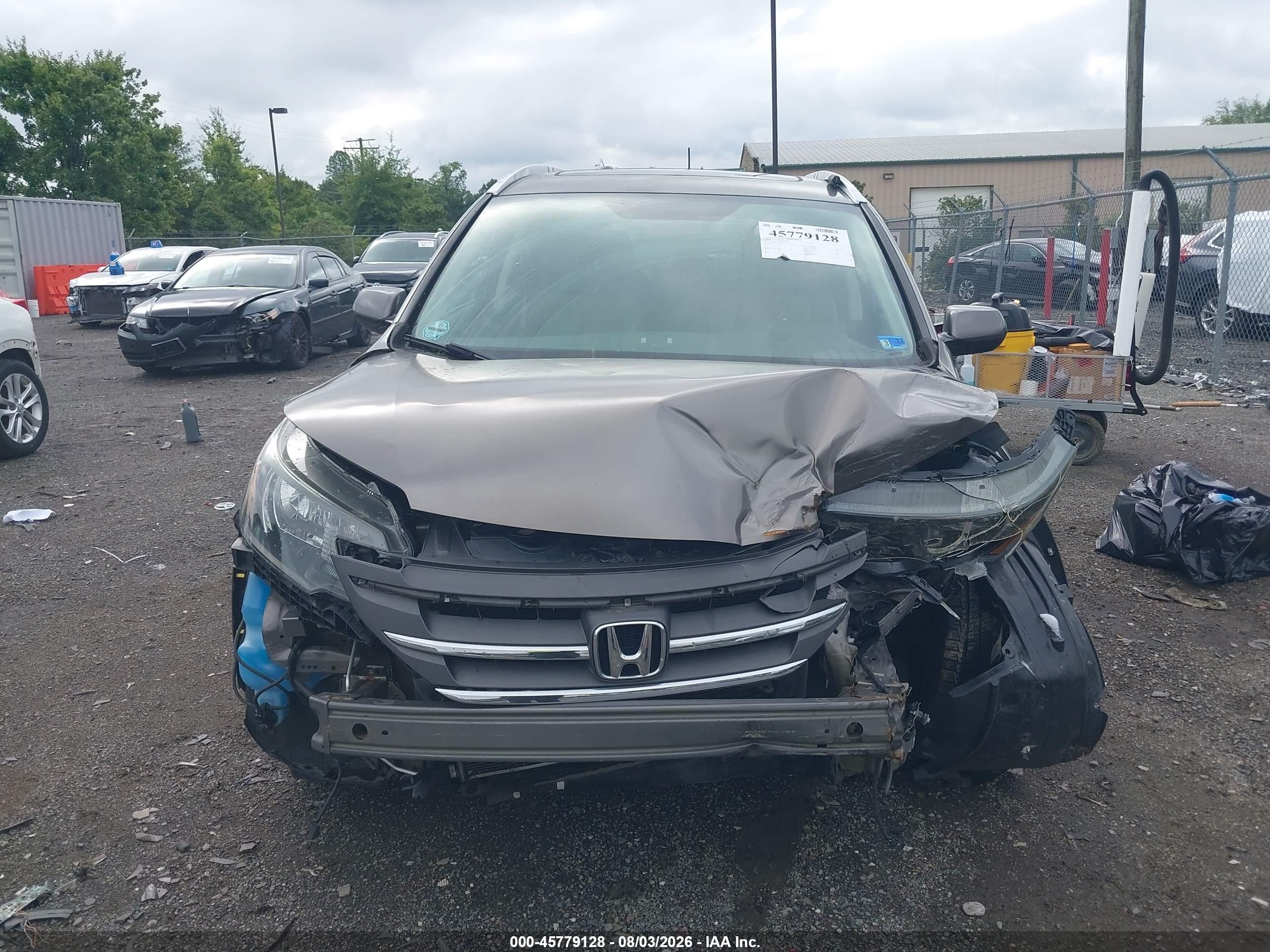 2012 Honda Cr-v Ex-l Brown vin: 5J6RM4H78CL077202