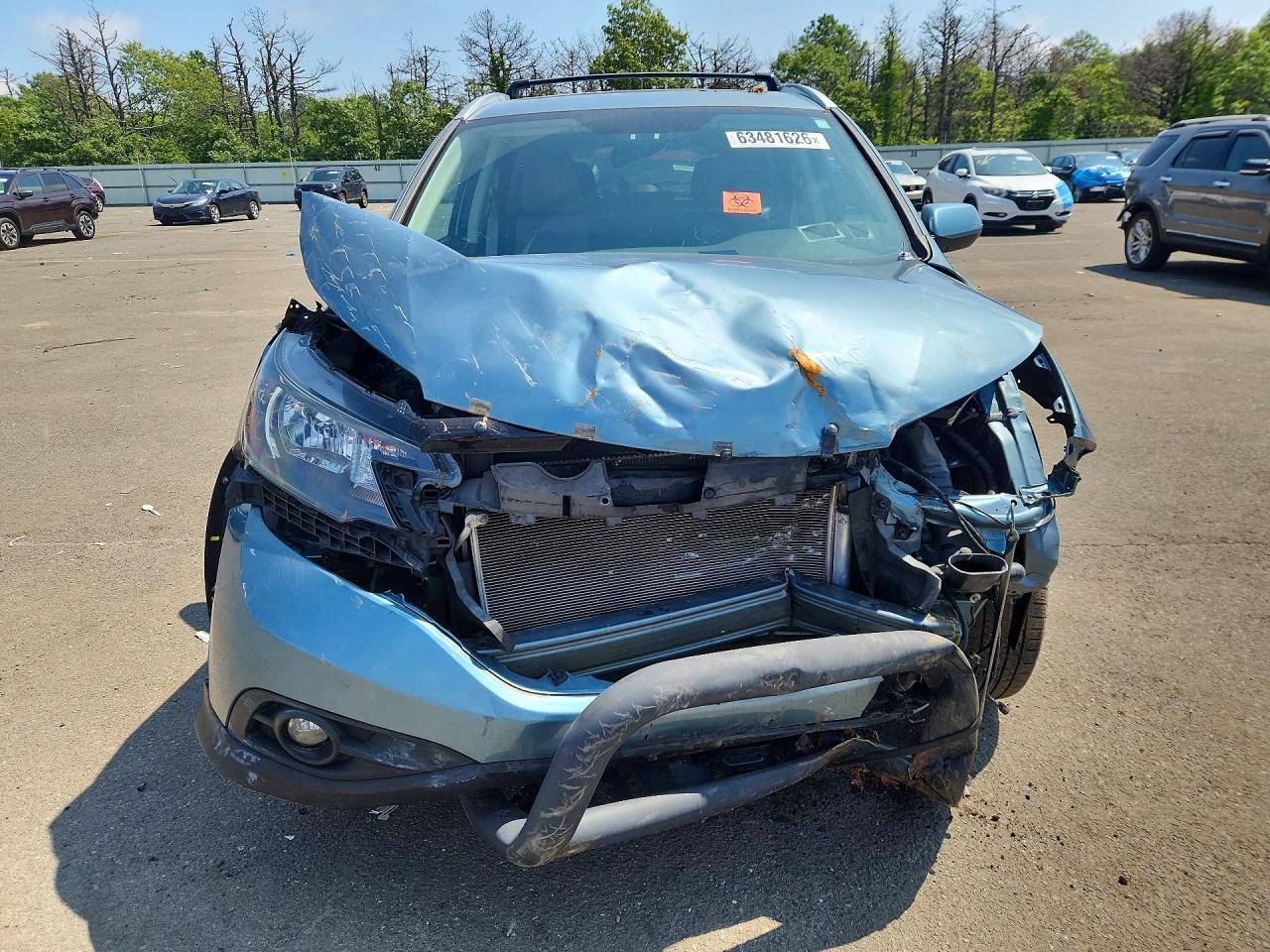 2013 Honda Cr-v Exl Бирюзовый vin: 5J6RM4H78DL007636