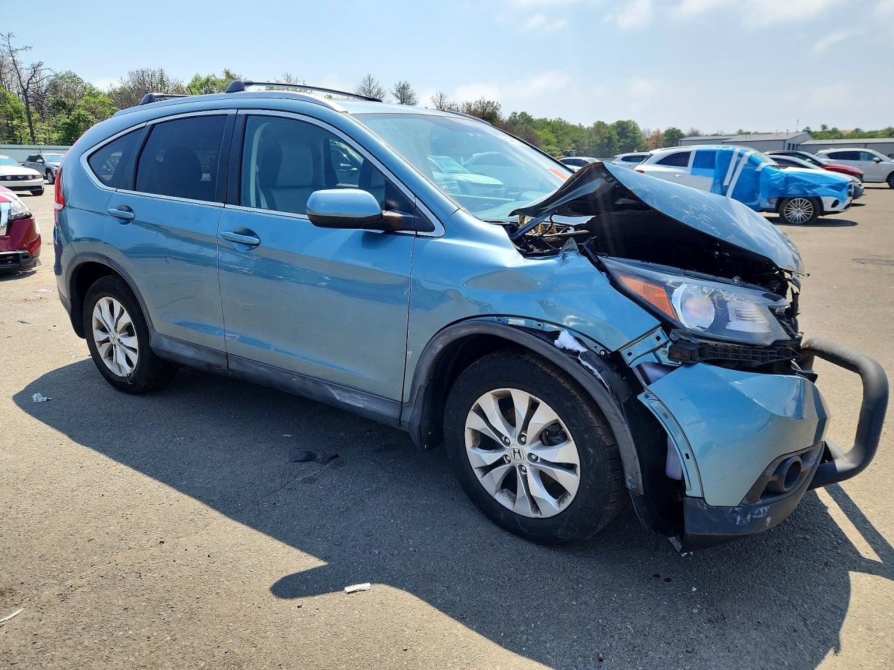 2013 Honda Cr-v Exl Бирюзовый vin: 5J6RM4H78DL007636