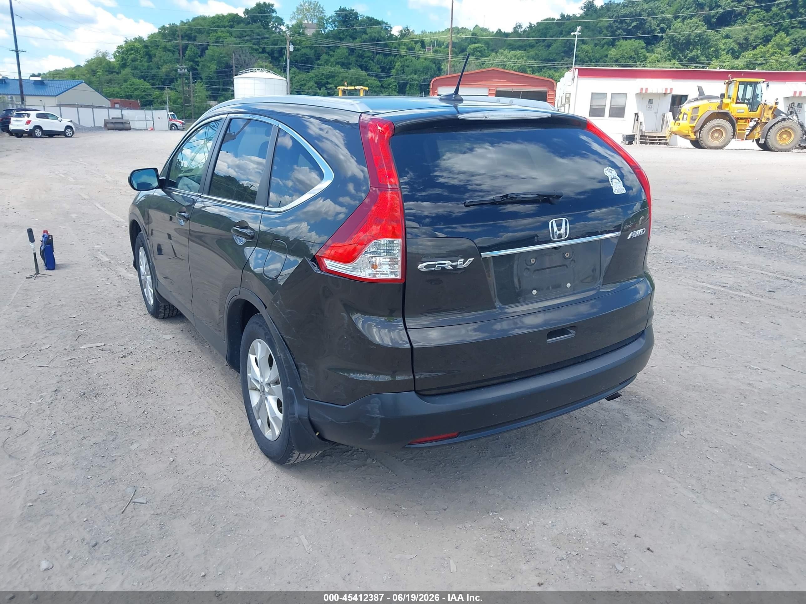 2013 Honda Cr-v Ex-l Brown vin: 5J6RM4H78DL008382