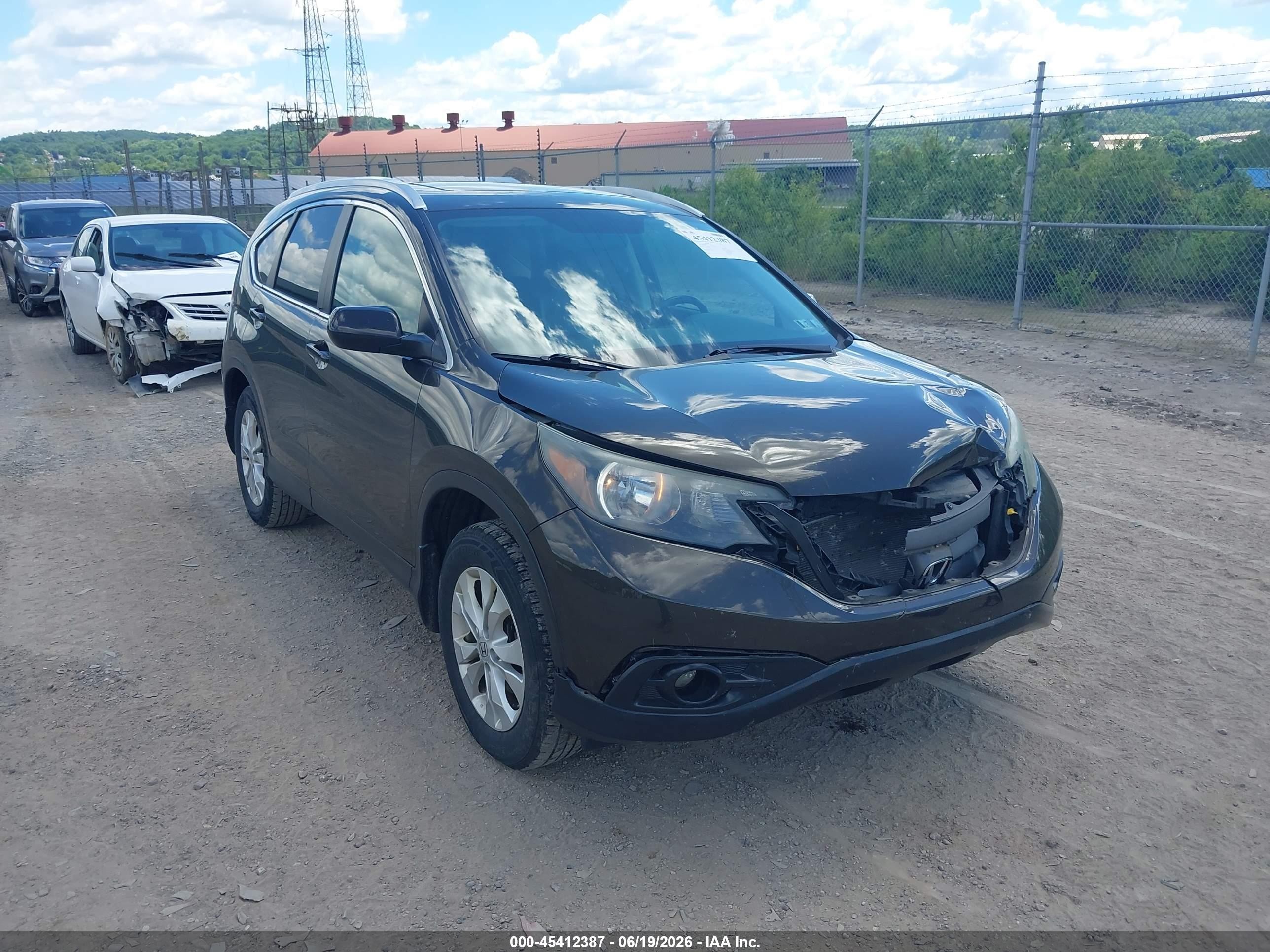 2013 Honda Cr-v Ex-l Brown vin: 5J6RM4H78DL008382