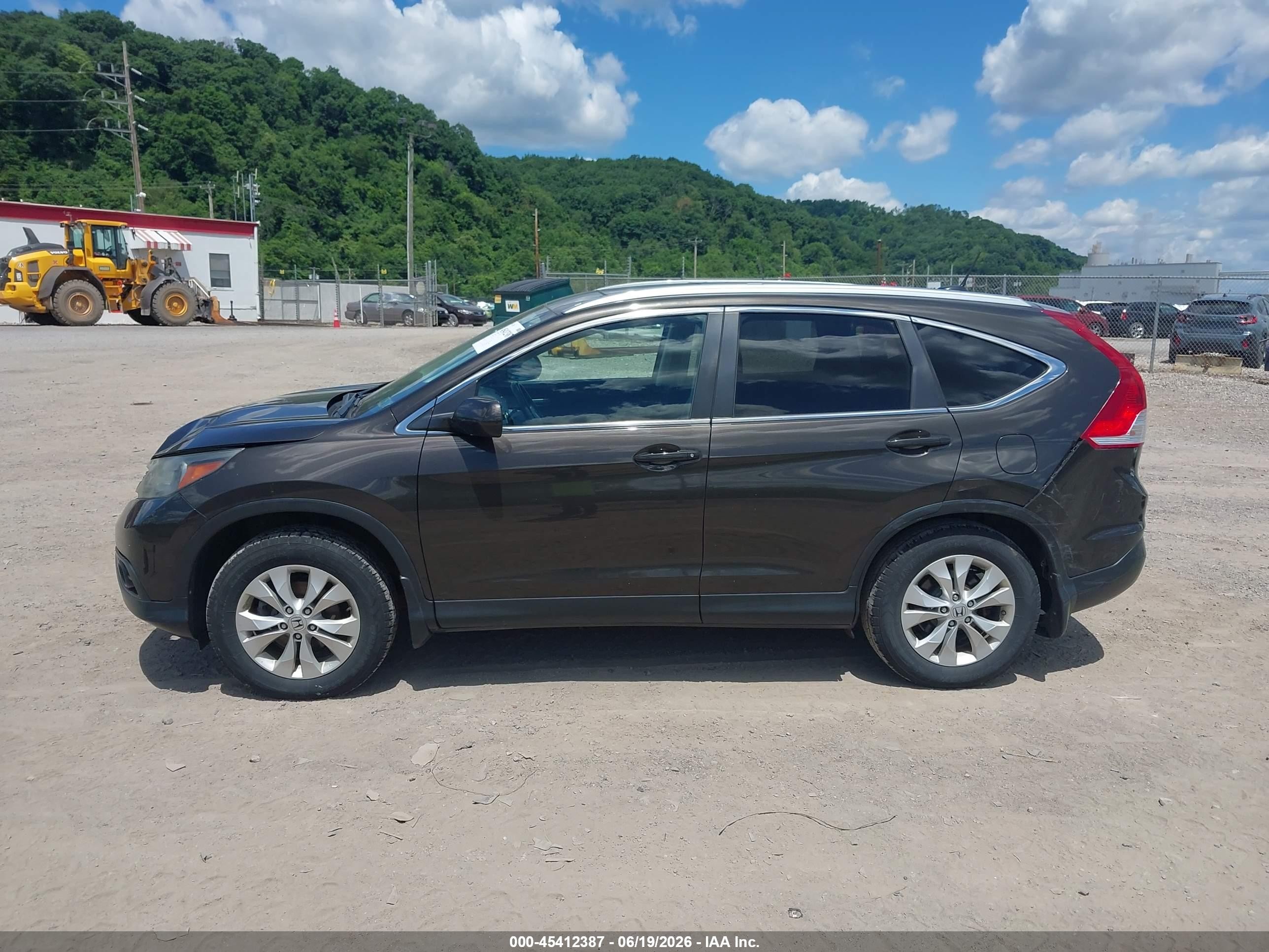 2013 Honda Cr-v Ex-l Brown vin: 5J6RM4H78DL008382