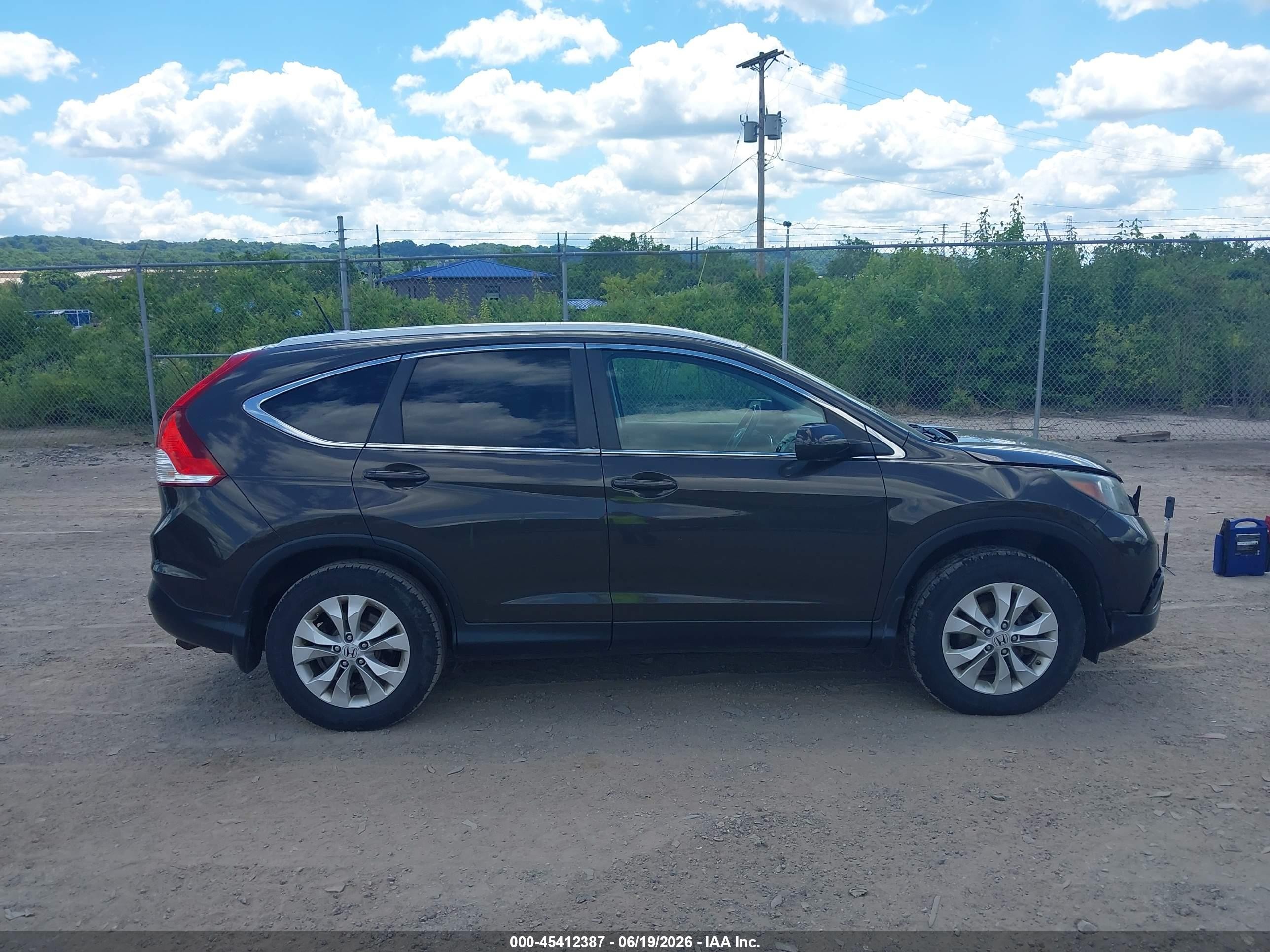 2013 Honda Cr-v Ex-l Brown vin: 5J6RM4H78DL008382