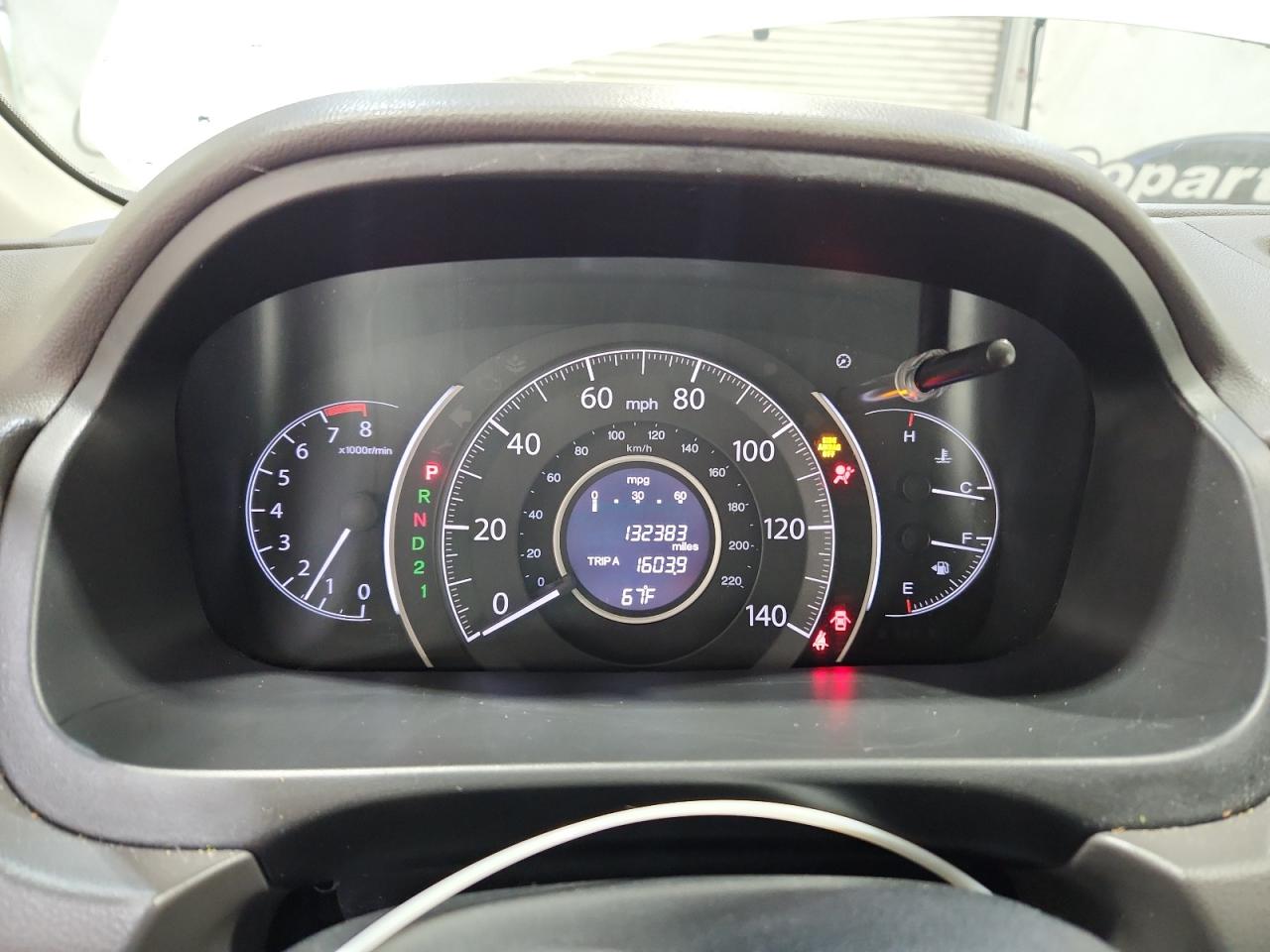 2013 Honda Cr-v Exl White vin: 5J6RM4H78DL018510 Damage: Warning Light - Air Bag, On, Unacceptable