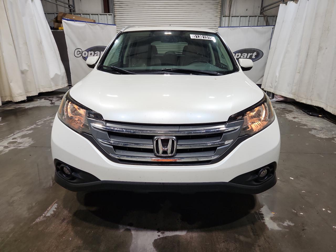2013 Honda Cr-v Exl White vin: 5J6RM4H78DL018510 Damage: Hood, Chipped, 3