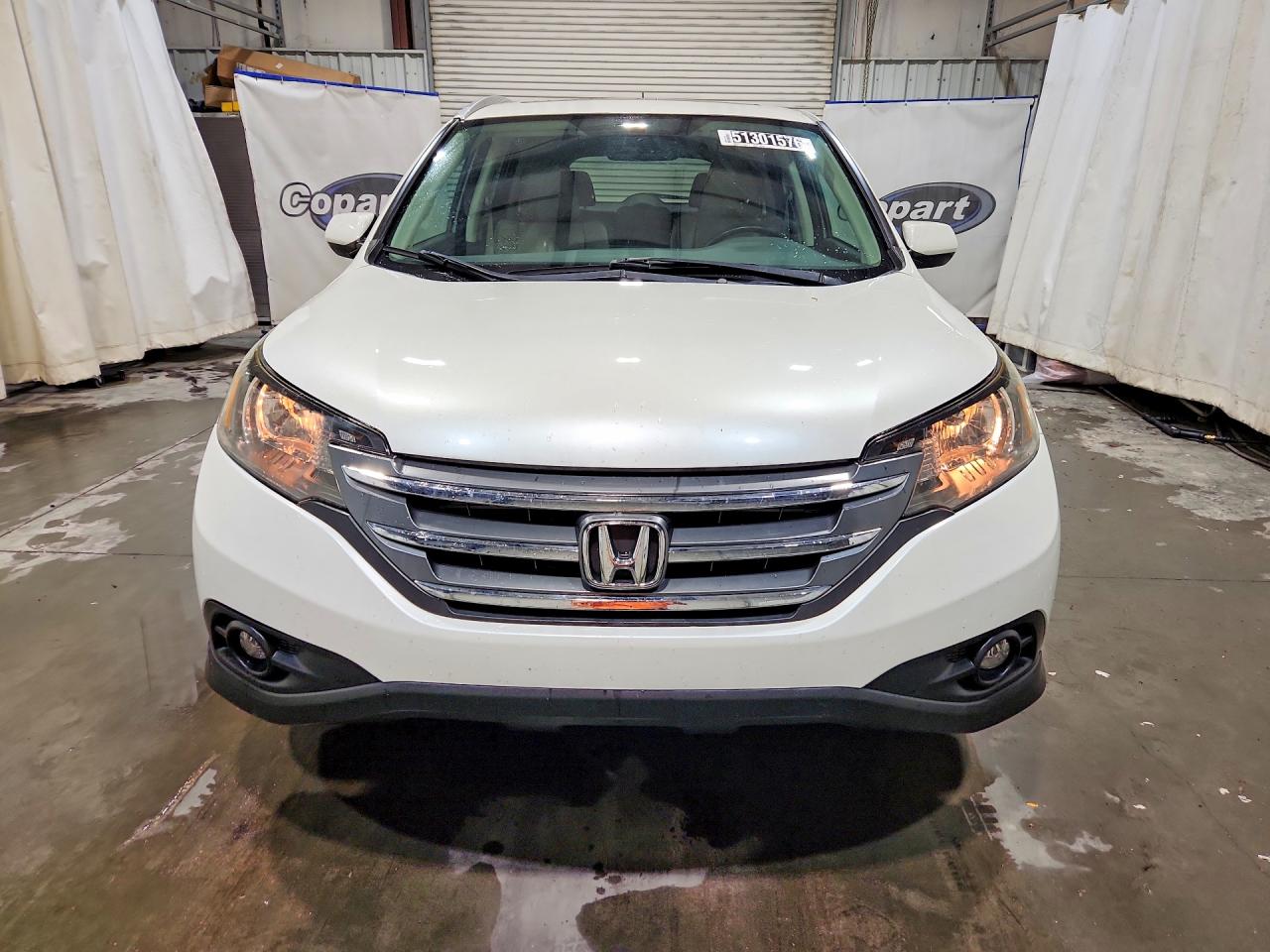 2013 Honda Cr-v Exl White vin: 5J6RM4H78DL018510