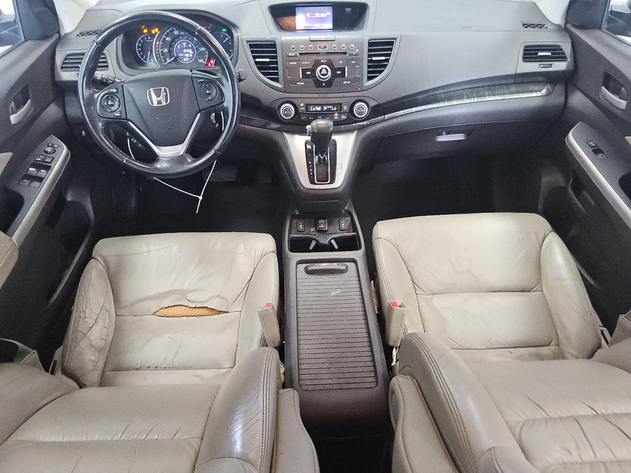2013 Honda Cr-v Exl Tan vin: 5J6RM4H78DL021925 Damage: Left Front Seat Cushion, Torn, > 12 Inches