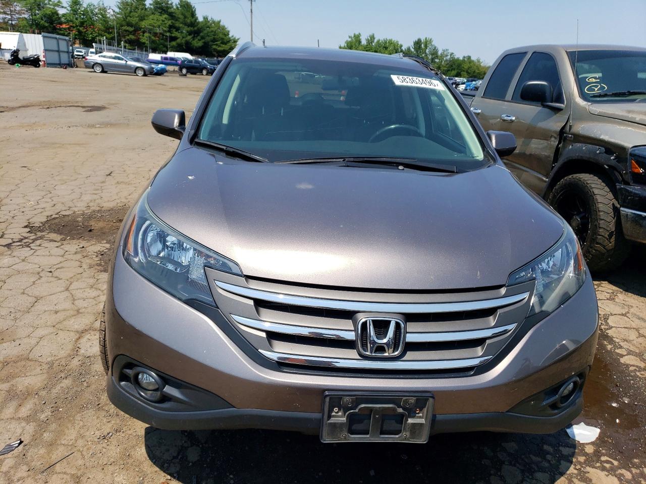 2013 Honda Cr-v Exl Gray vin: 5J6RM4H78DL024159