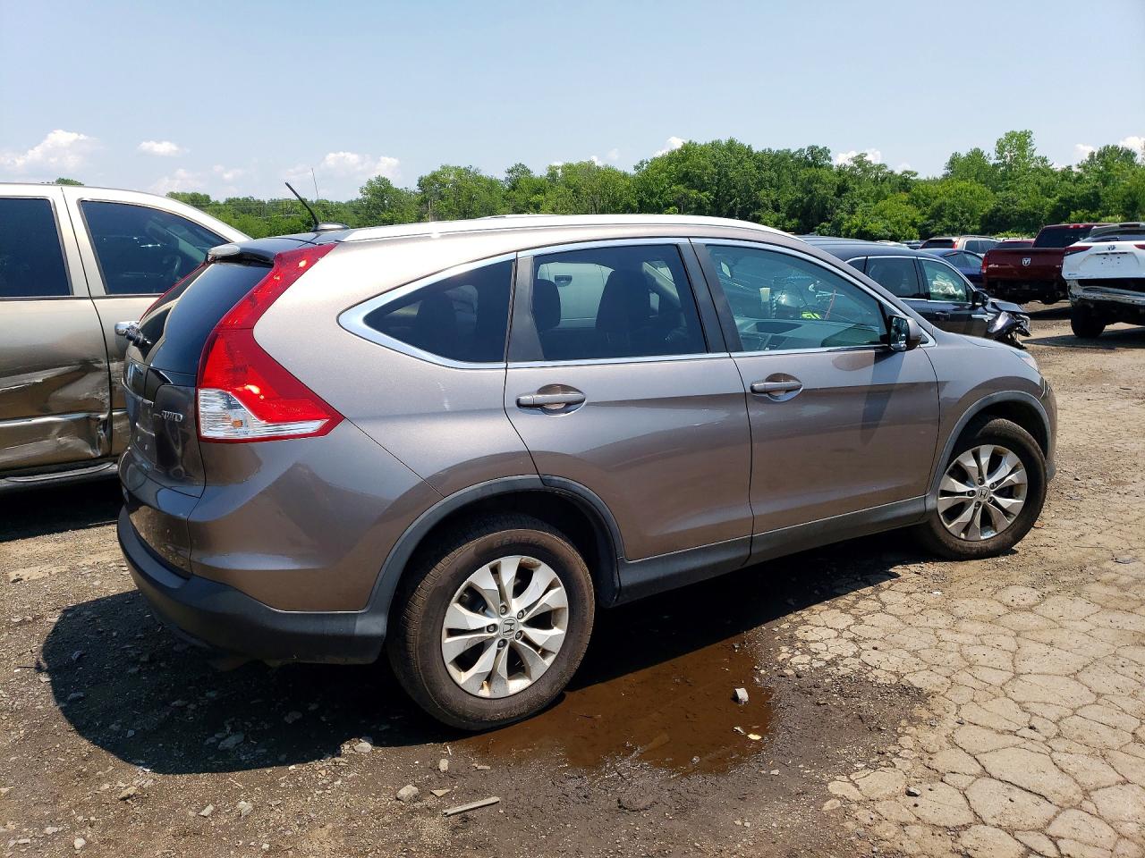 2013 Honda Cr-v Exl Gray vin: 5J6RM4H78DL024159