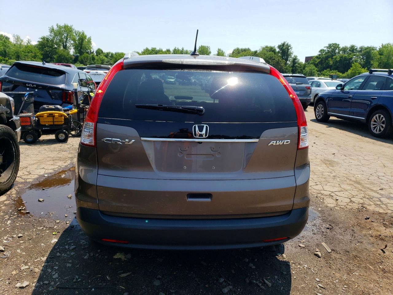 2013 Honda Cr-v Exl Gray vin: 5J6RM4H78DL024159
