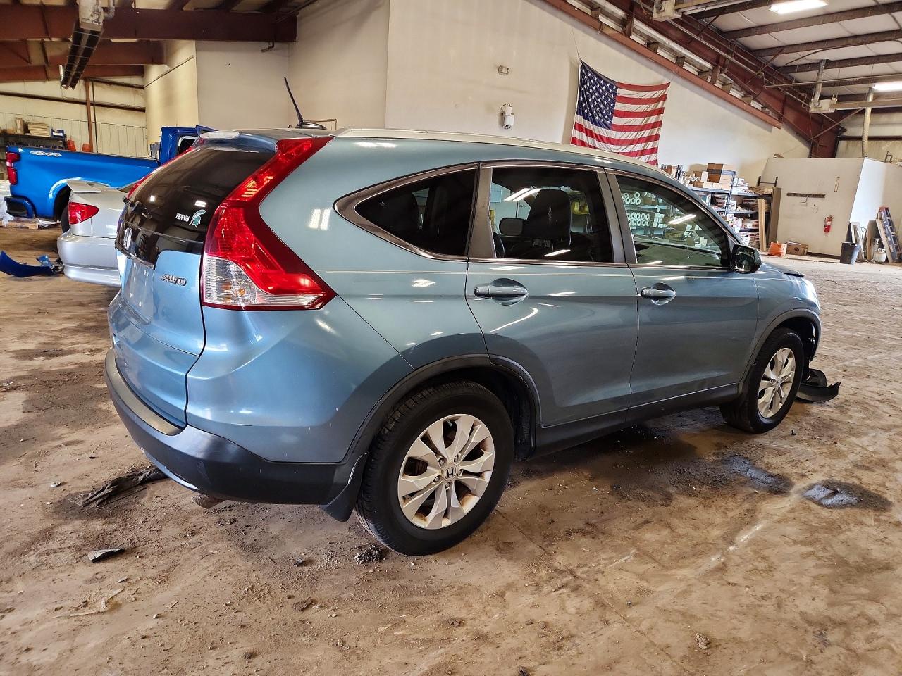 2013 Honda Cr-v Exl Teal vin: 5J6RM4H78DL036344