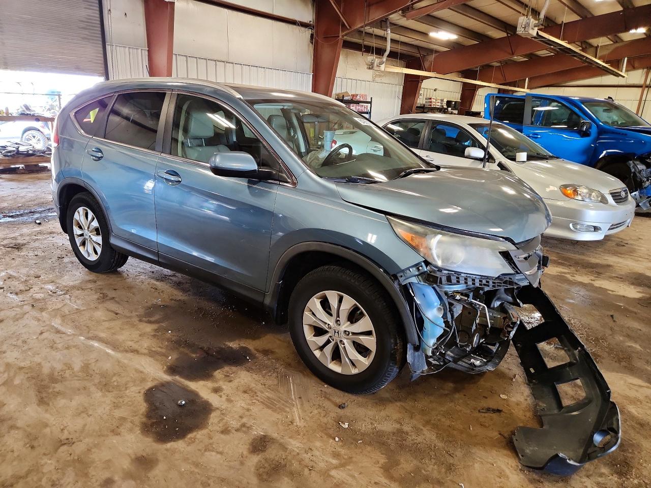 2013 Honda Cr-v Exl Teal vin: 5J6RM4H78DL036344