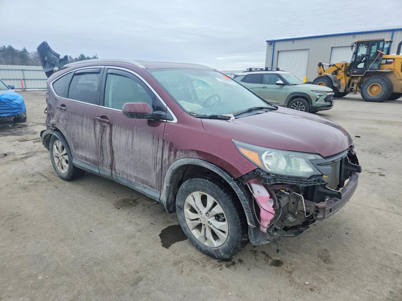 2013 Honda Cr-v Exl Burgundy vin: 5J6RM4H78DL044282