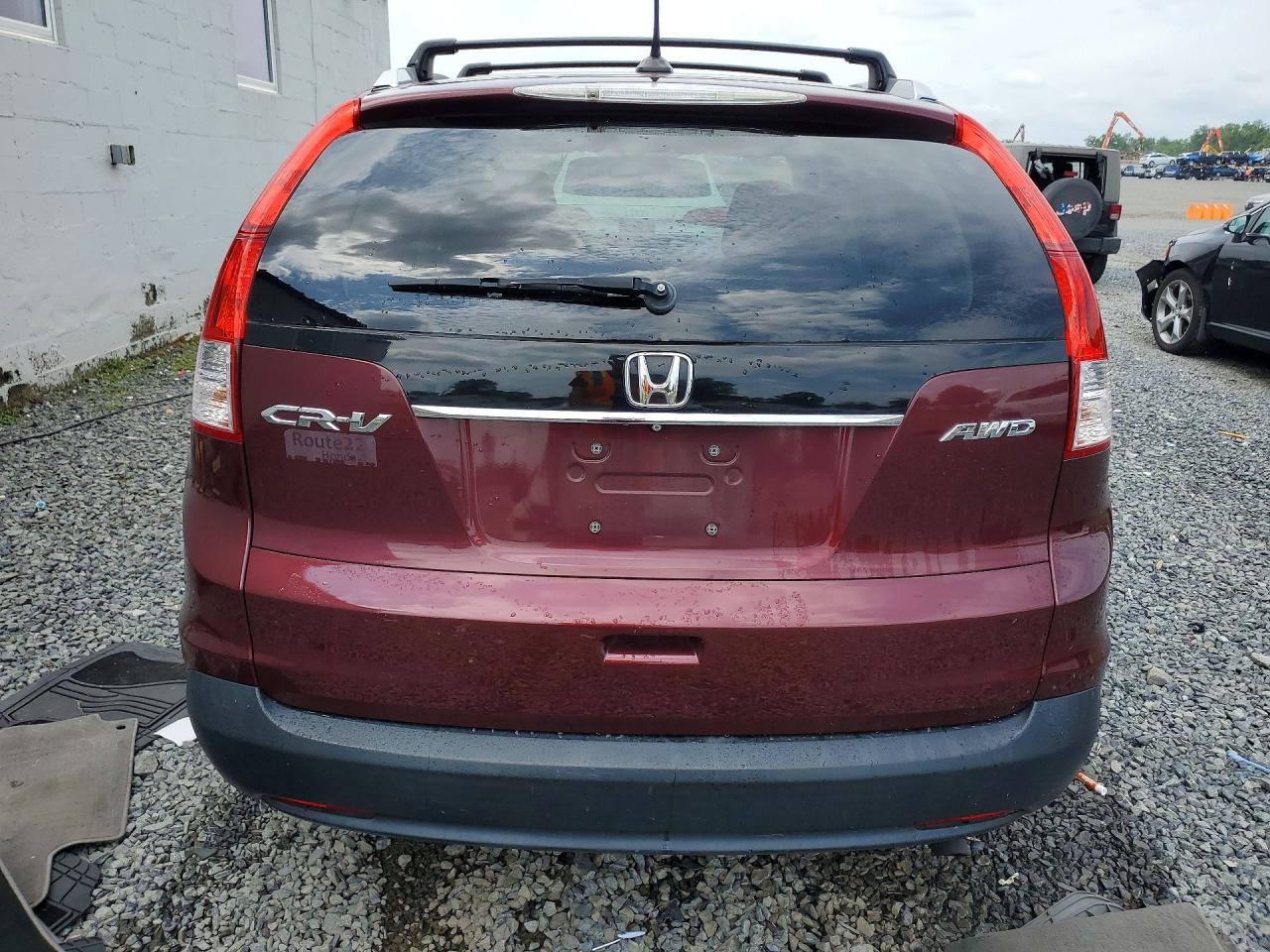 2013 Honda Cr-v Exl Maroon vin: 5J6RM4H78DL069361