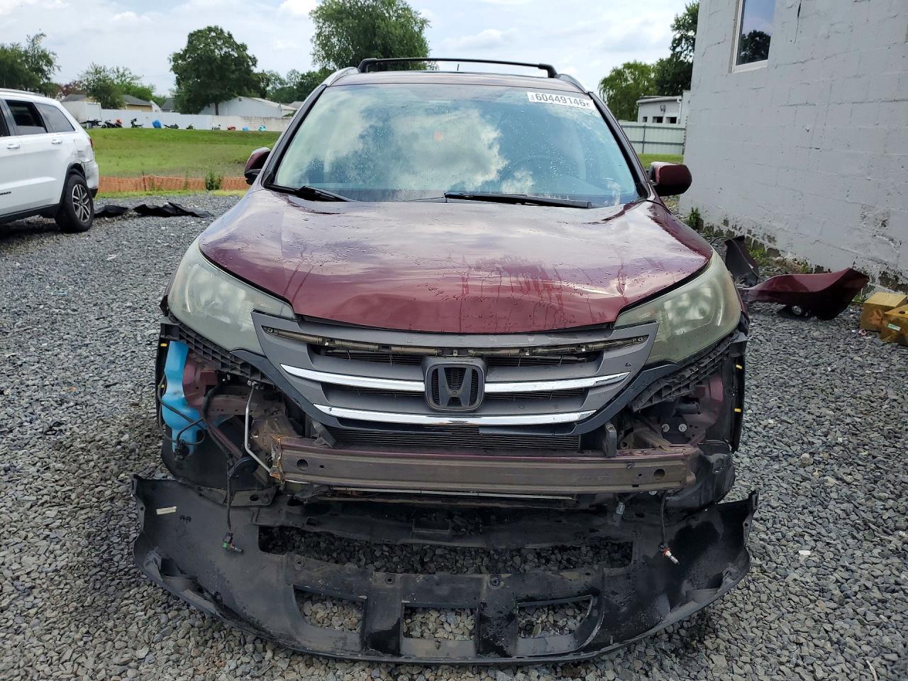 2013 Honda Cr-v Exl Maroon vin: 5J6RM4H78DL069361