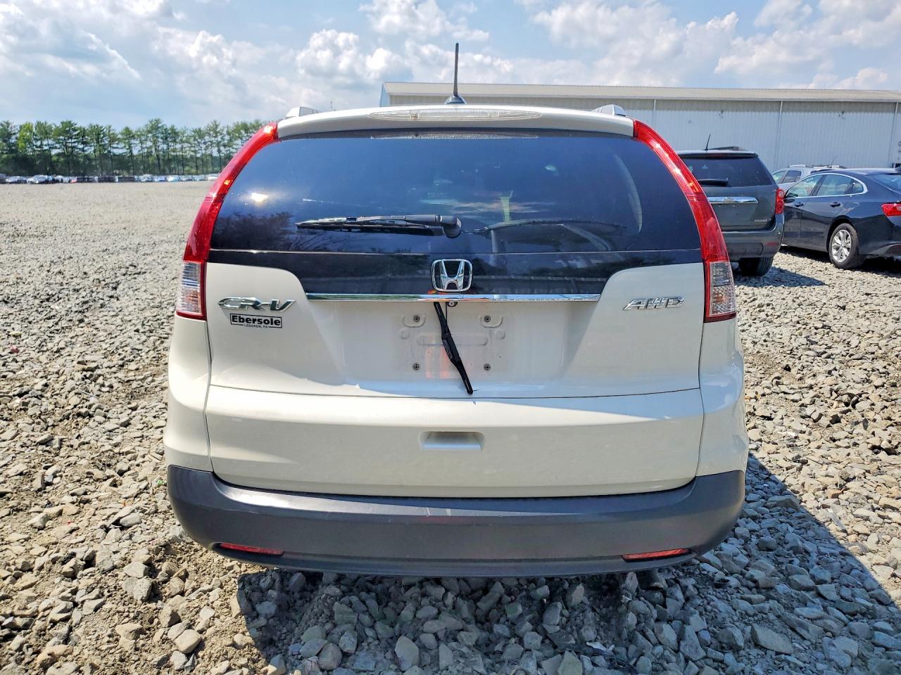 2013 Honda Cr-v Exl White vin: 5J6RM4H78DL074897