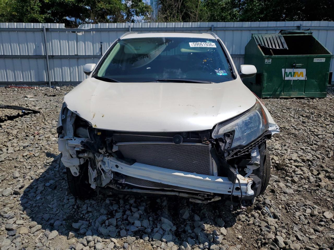 2013 Honda Cr-v Exl White vin: 5J6RM4H78DL074897