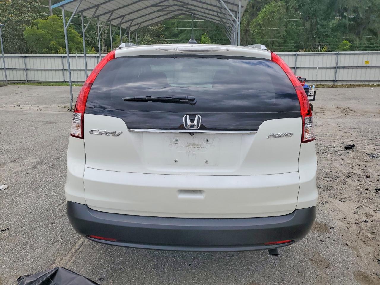 2013 Honda Cr-v Exl White vin: 5J6RM4H78DL077587