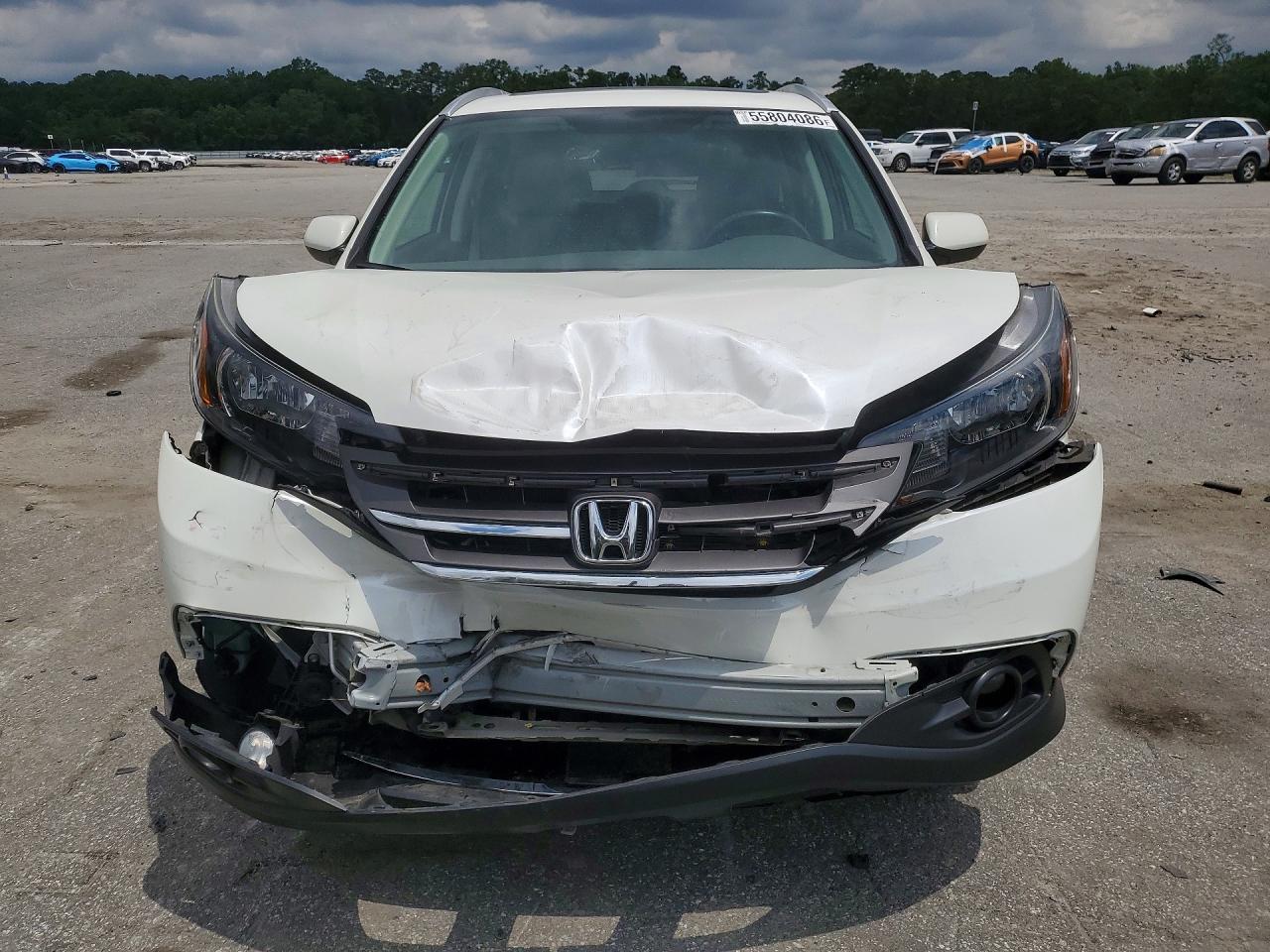 2013 Honda Cr-v Exl White vin: 5J6RM4H78DL077587