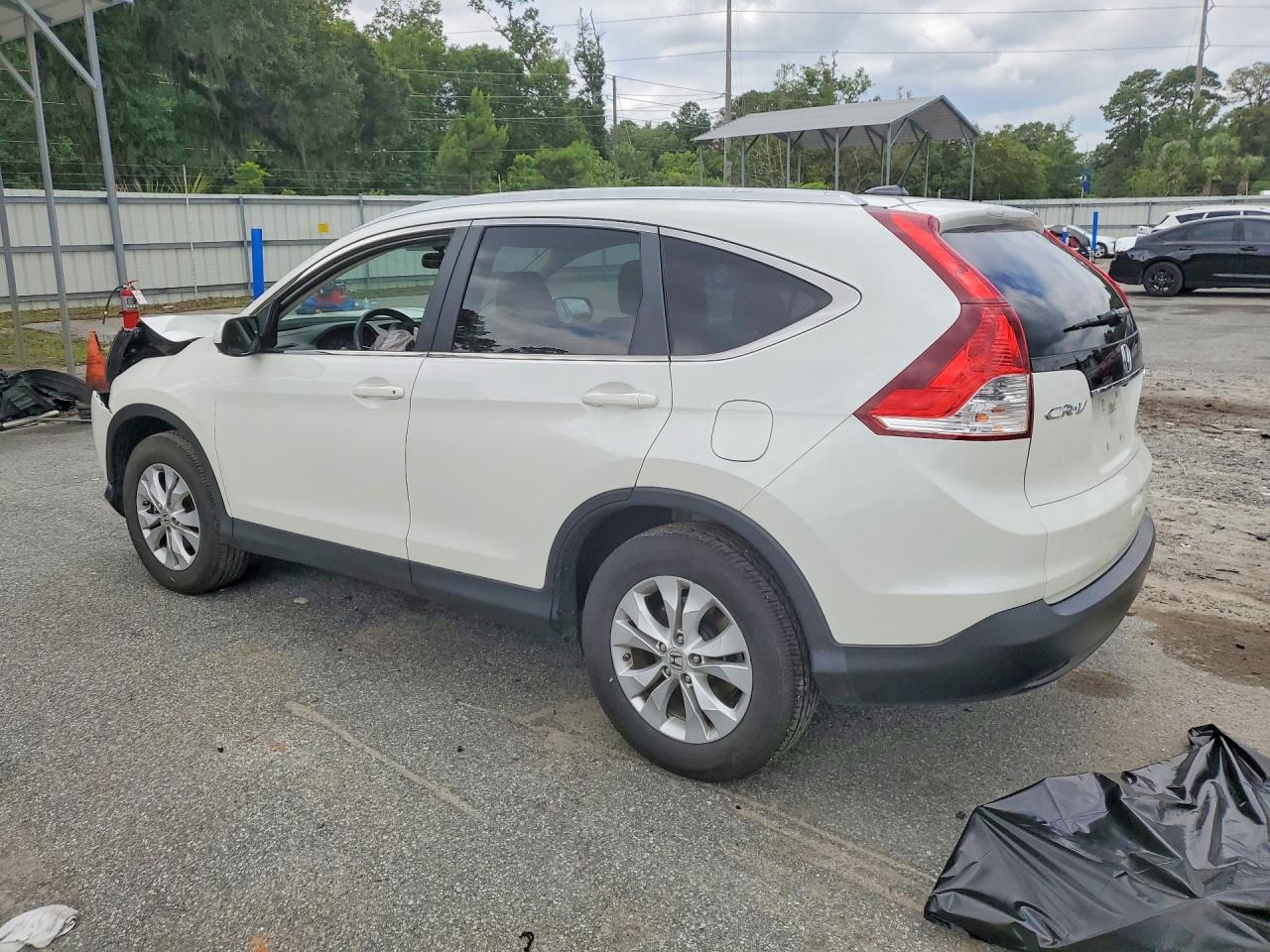 2013 Honda Cr-v Exl White vin: 5J6RM4H78DL077587
