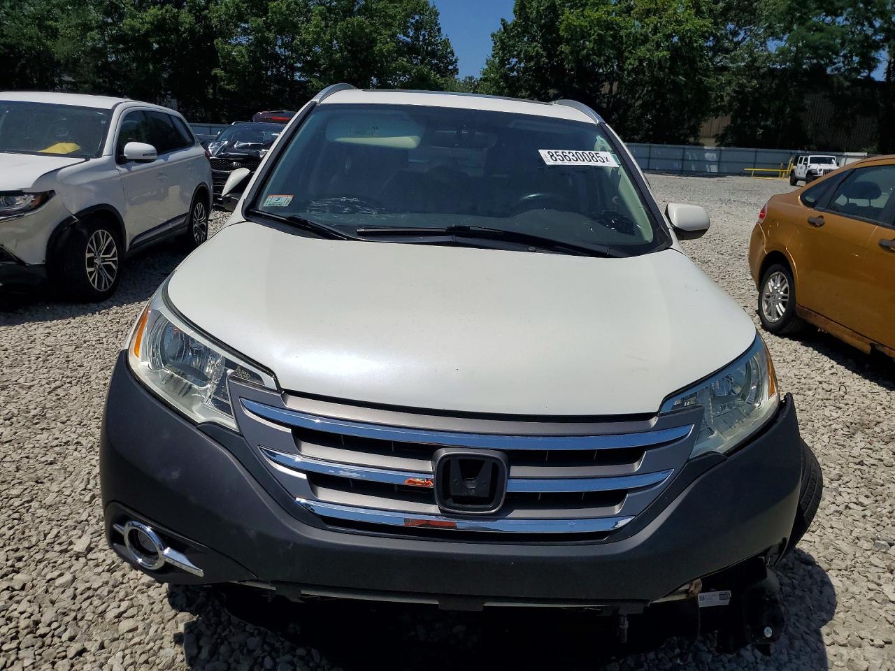 2013 Honda Cr-v Exl White vin: 5J6RM4H78DL080246