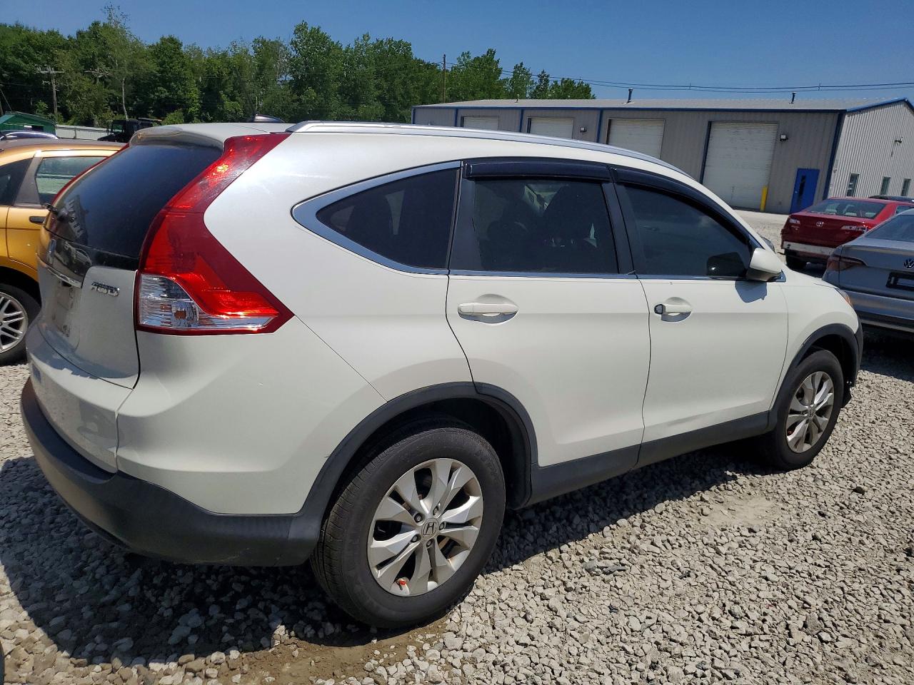 2013 Honda Cr-v Exl White vin: 5J6RM4H78DL080246
