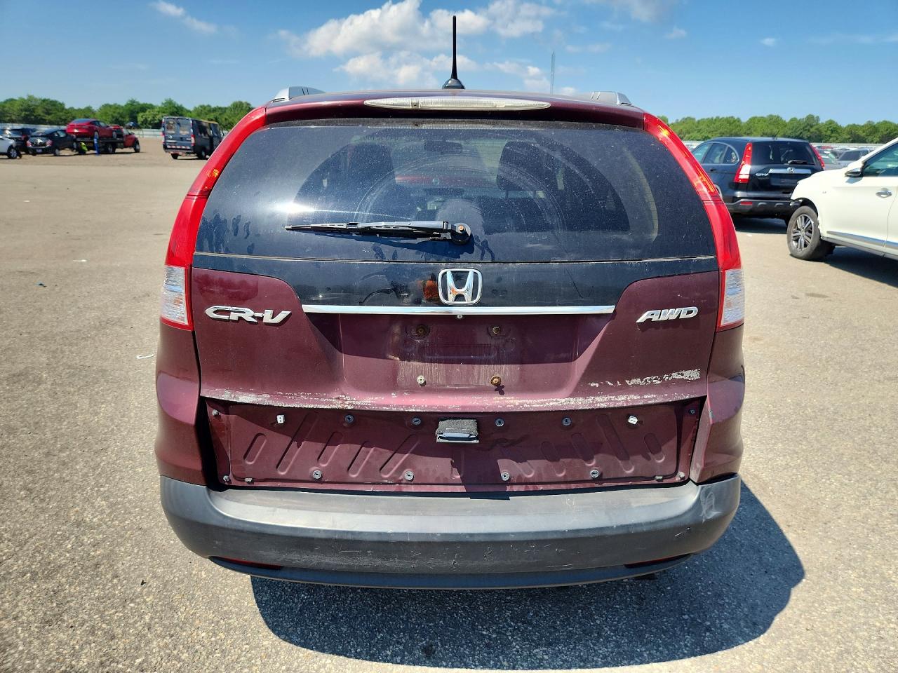 2013 Honda Cr-v Exl Red vin: 5J6RM4H78DL085916