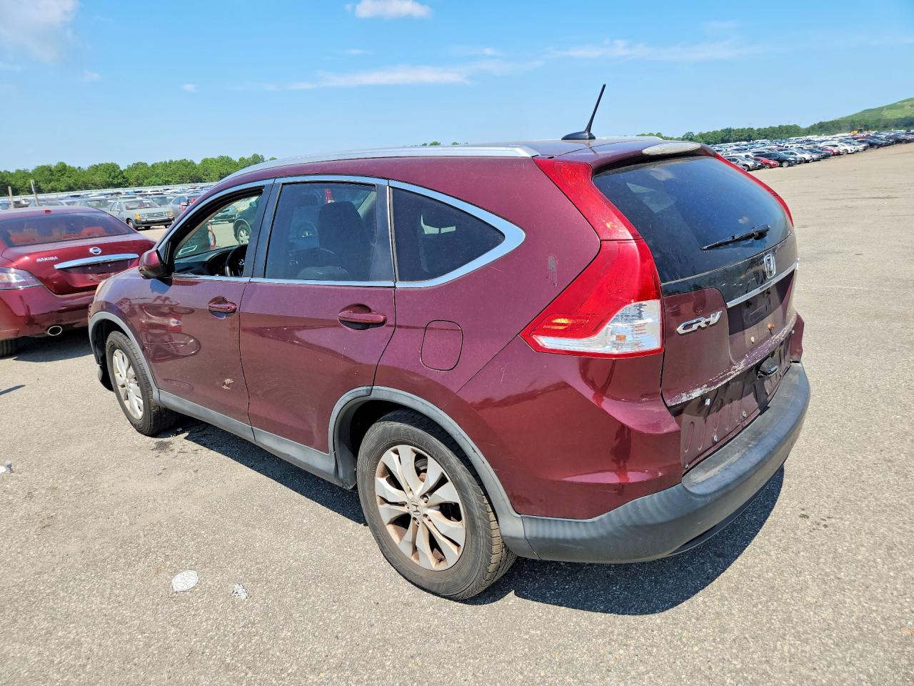 2013 Honda Cr-v Exl Red vin: 5J6RM4H78DL085916