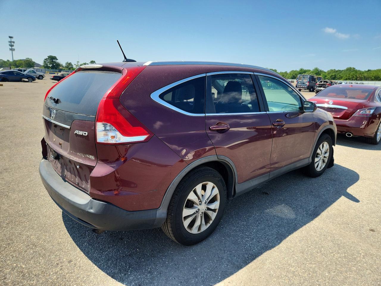 2013 Honda Cr-v Exl Red vin: 5J6RM4H78DL085916