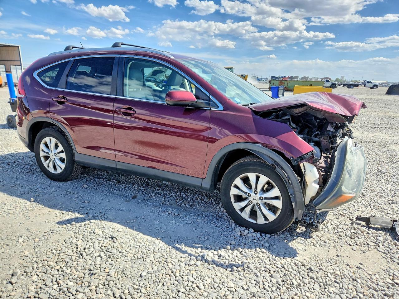 2014 Honda Cr-v Exl Maroon vin: 5J6RM4H78EL010084